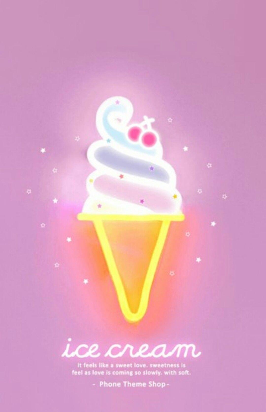 1080x1670 Neon Cute Ice Cream Wallpaper Cream Wallpaper