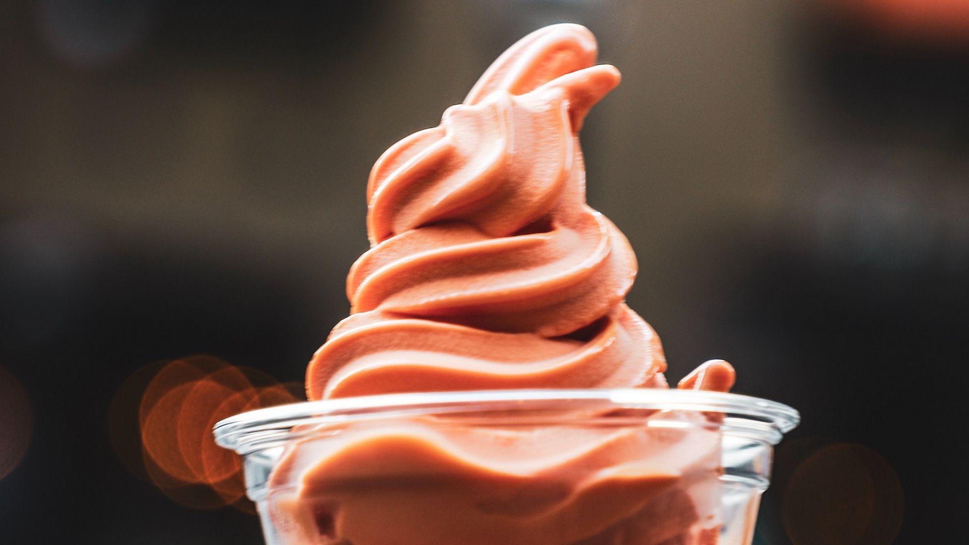 1920x1080 Download wallpaper 1920x1080 ice cream, dessert, sweet, hand