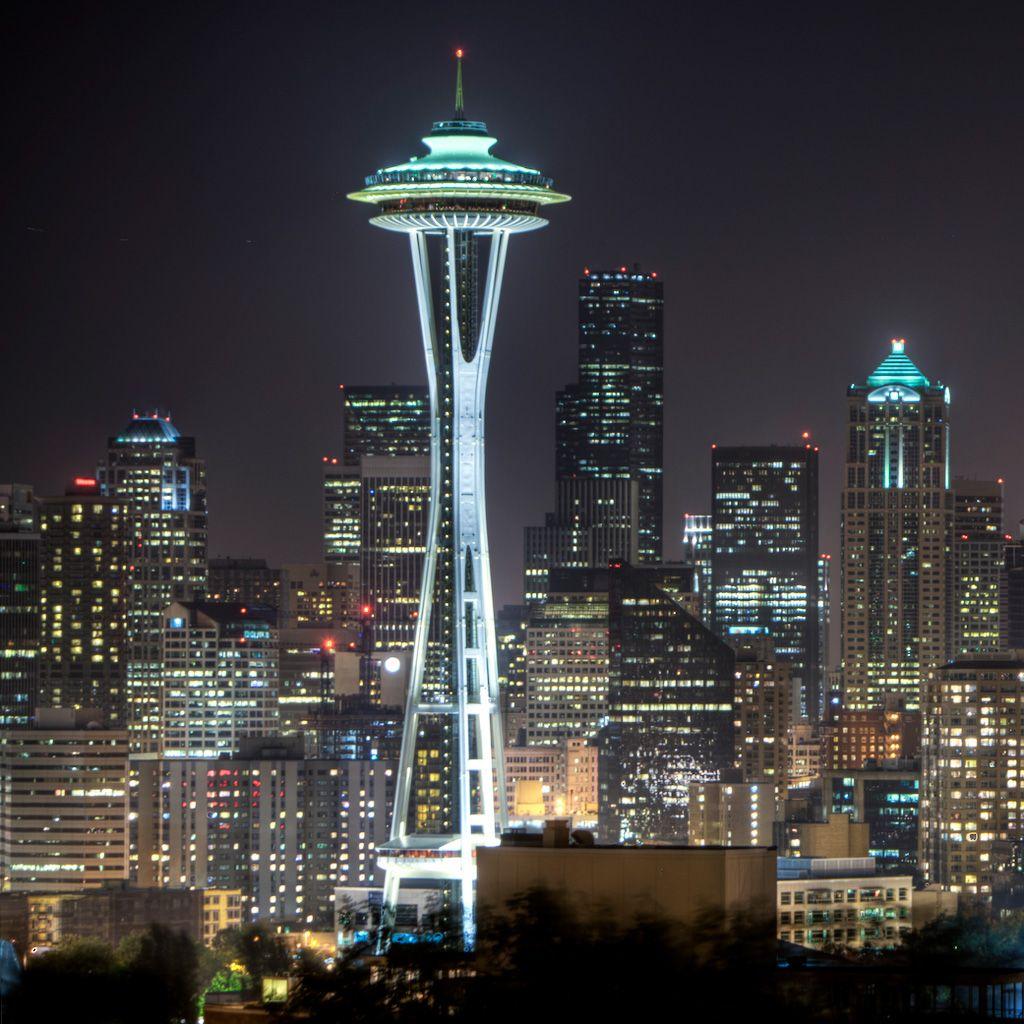 Seattle at Night Wallpapers - Top Free Seattle at Night Backgrounds ...