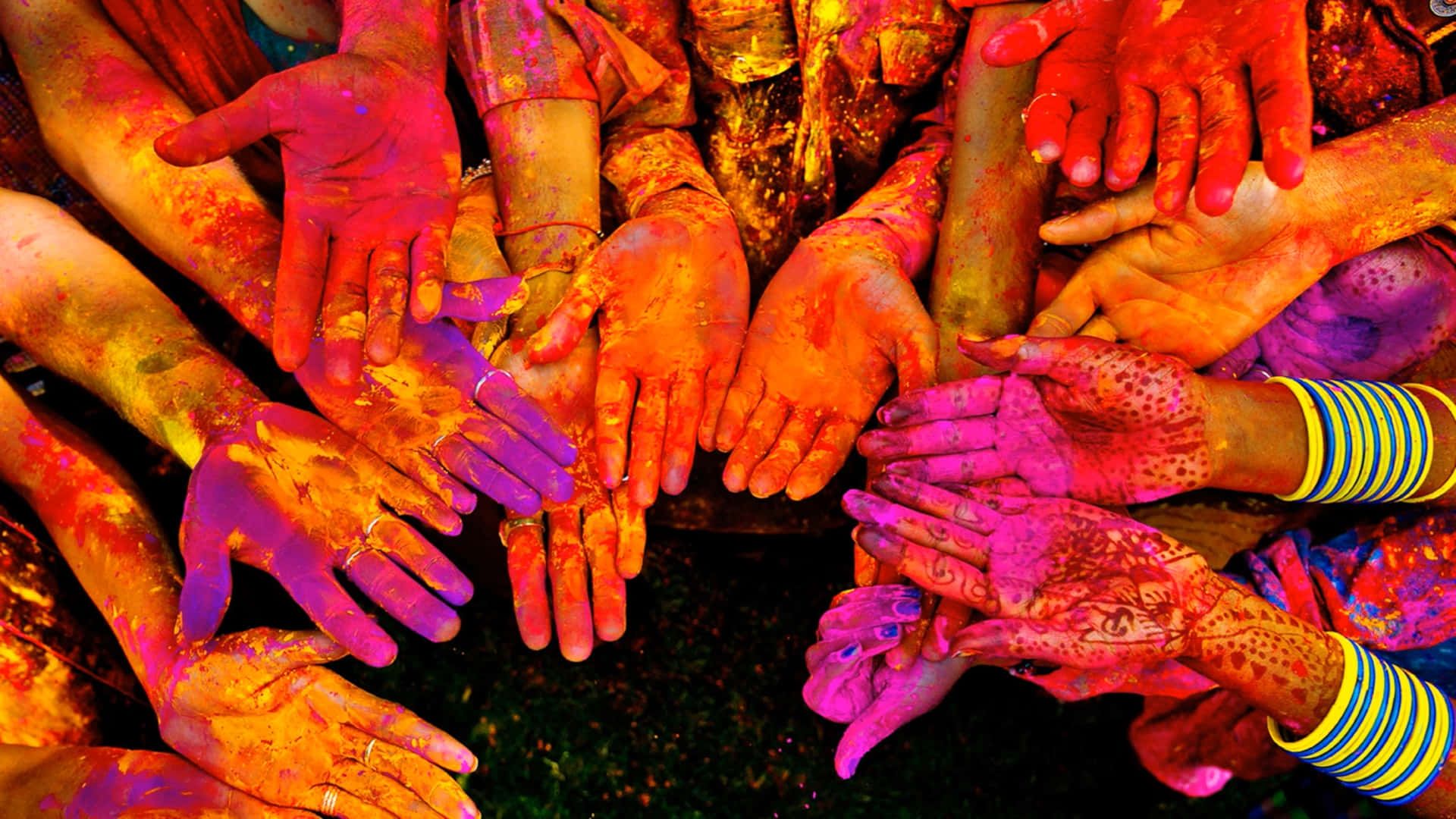 1920x1080 Download Holi Wallpaper