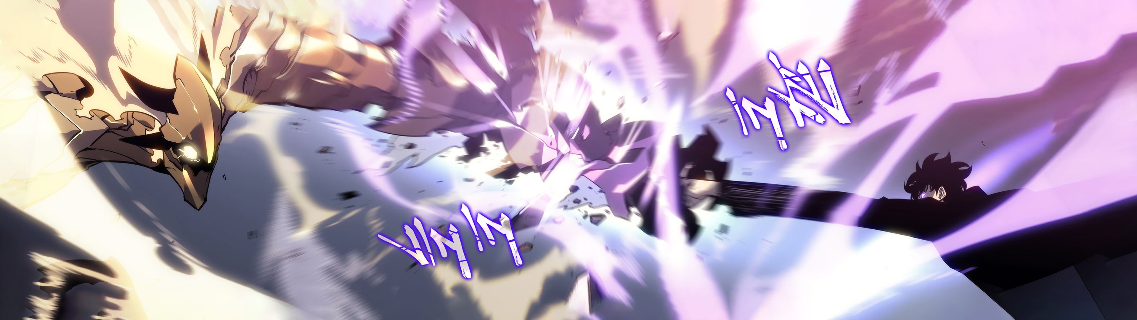 3840x1080 Anime Solo Leveling HD Wallpaper
