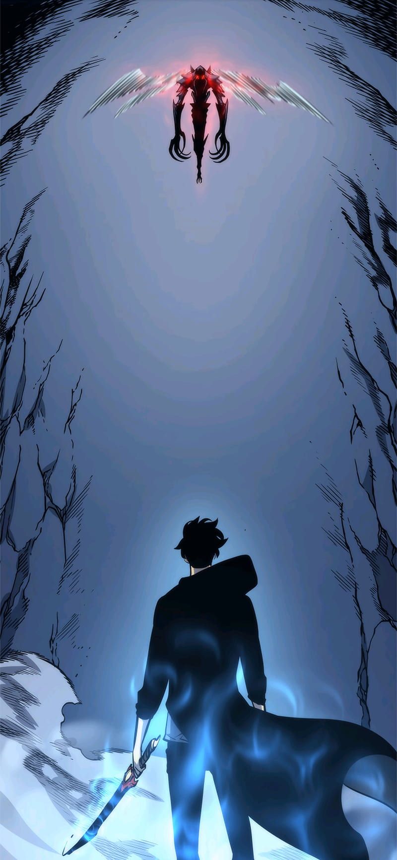 800x1733 Solo Leveling, magic, manhwa, ant king