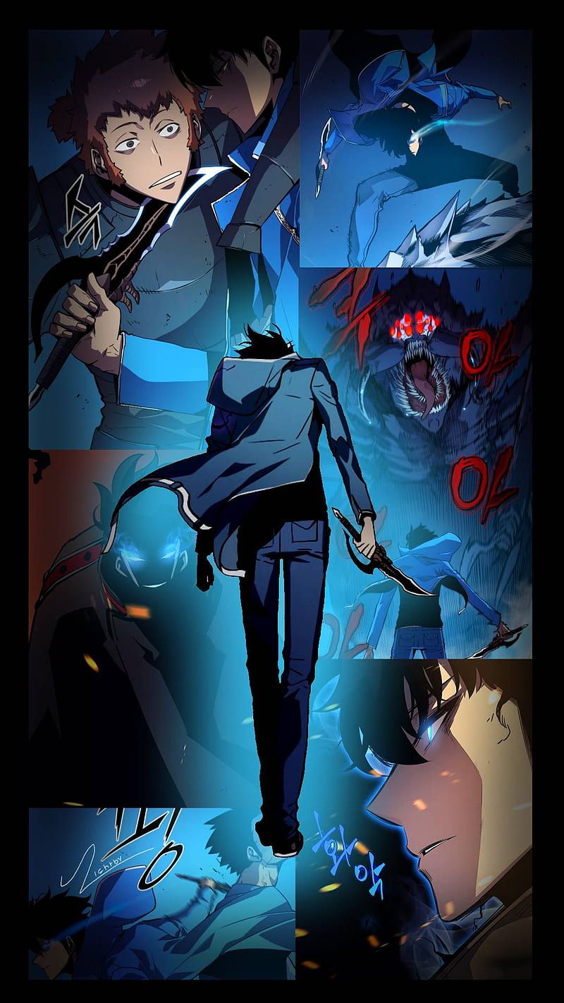 800x1422 jin woo, solo leveling, sololeveling