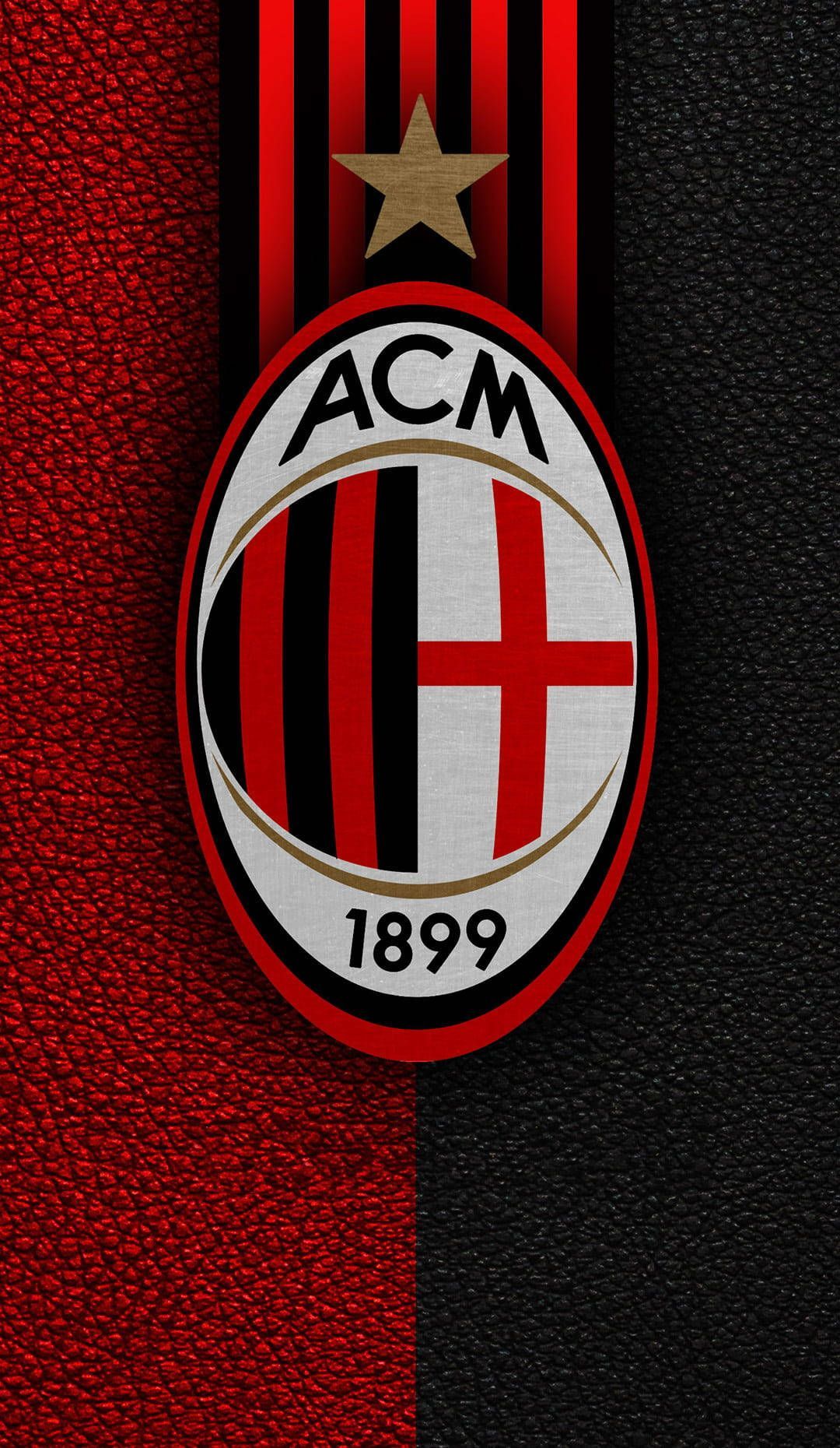 1080x1860 Red And Black Textured Ac Milan