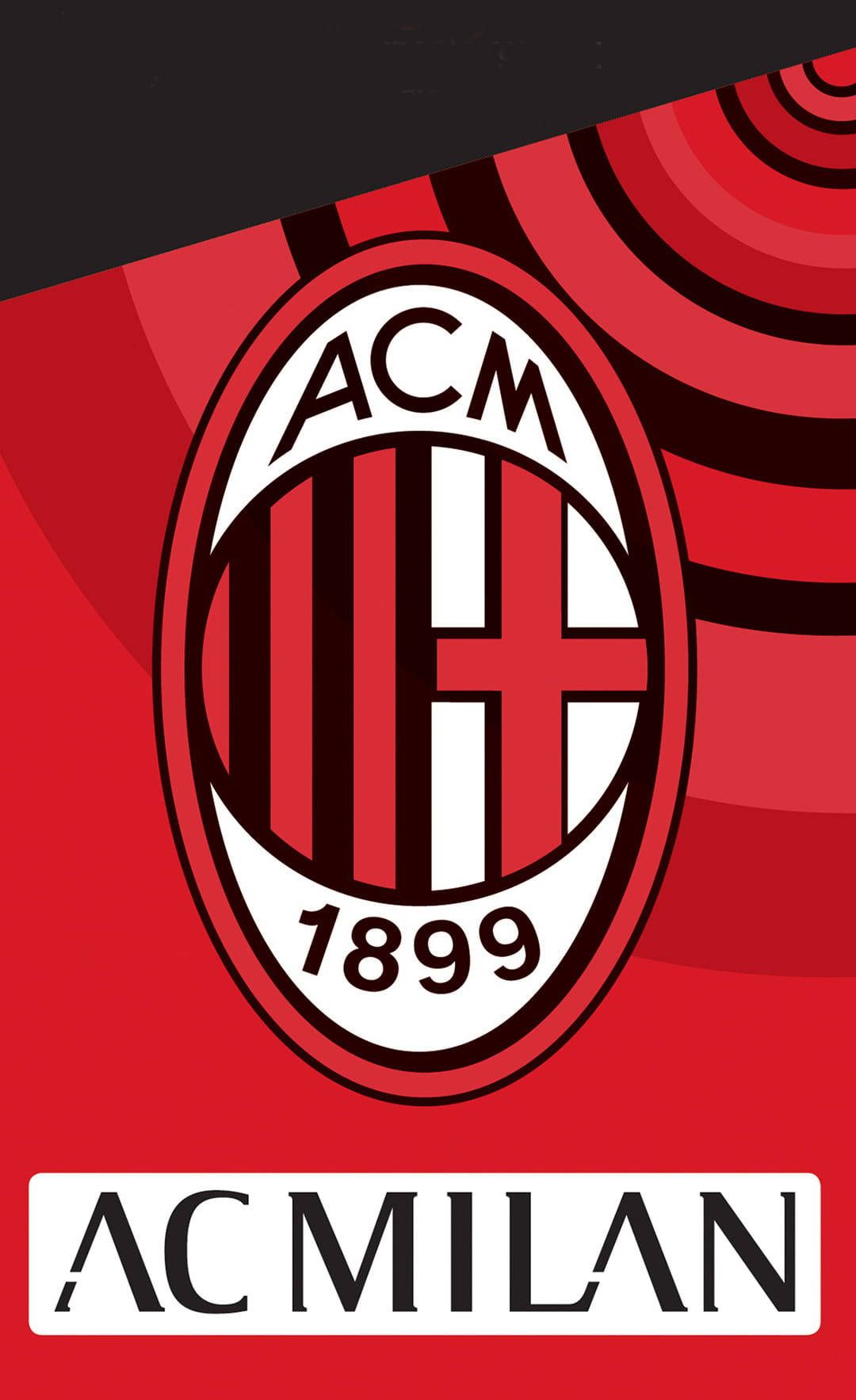 1080x1767 Circular Red Ac Milan Wallpaper