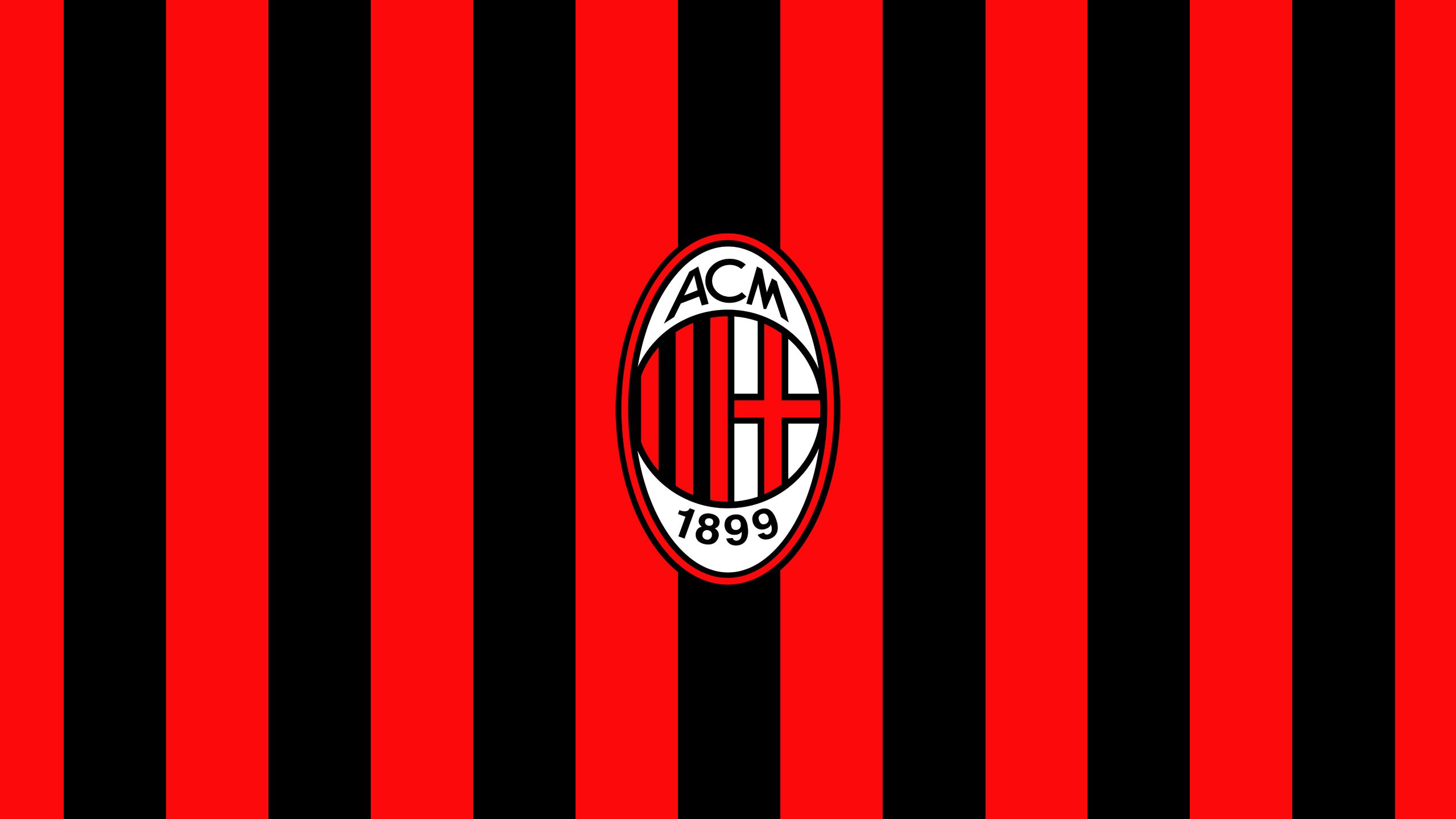 2560x1440 Red Black Lines Logo Soccer HD A.C