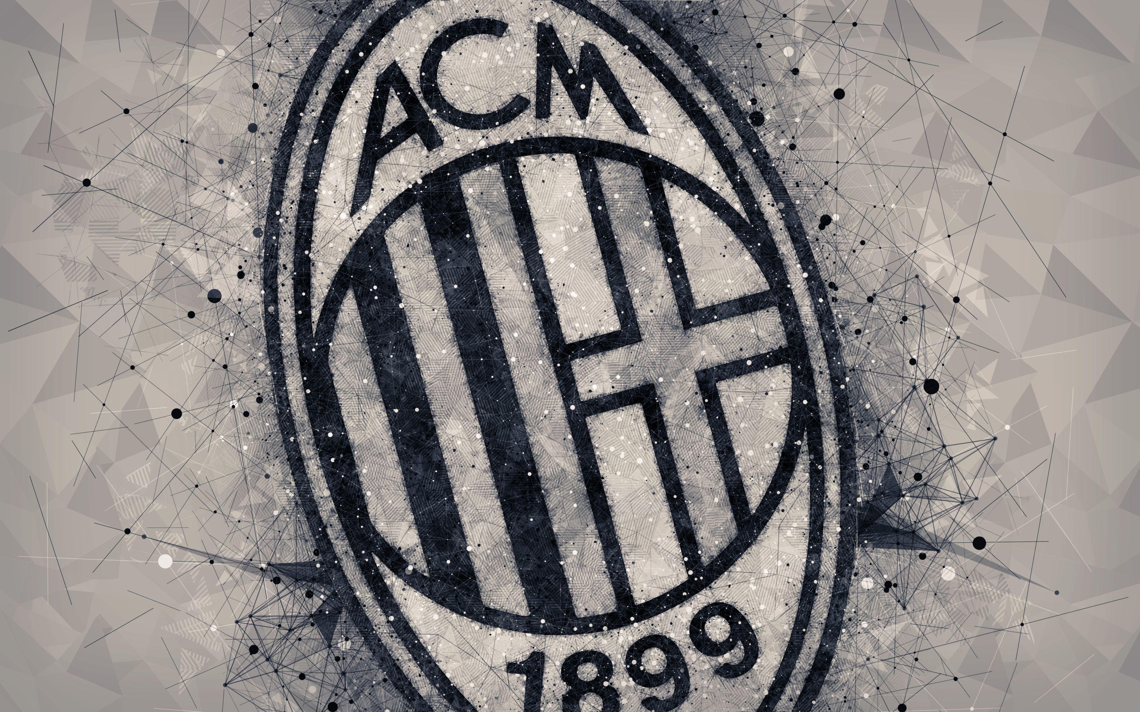3840x2400 Soccer Emblem Logo A.C. Milan Sports