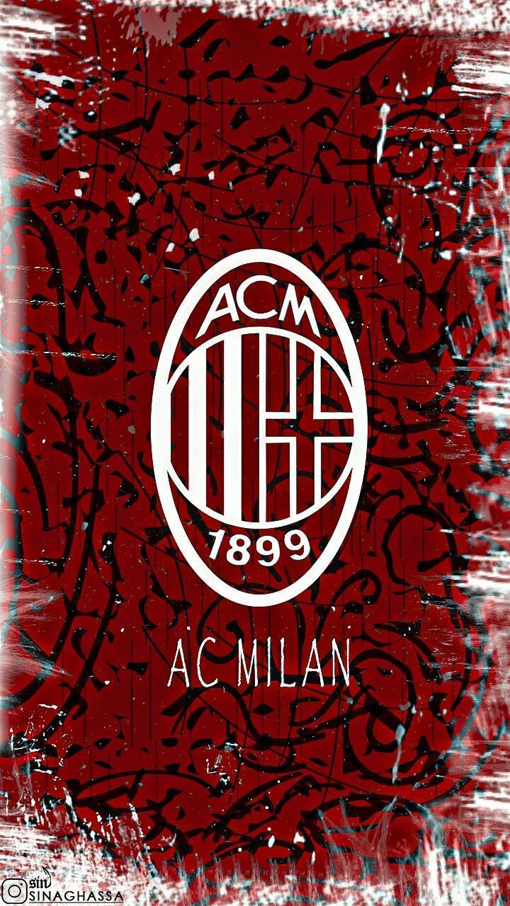 720x1280 Wallpaper Ac.milan logo