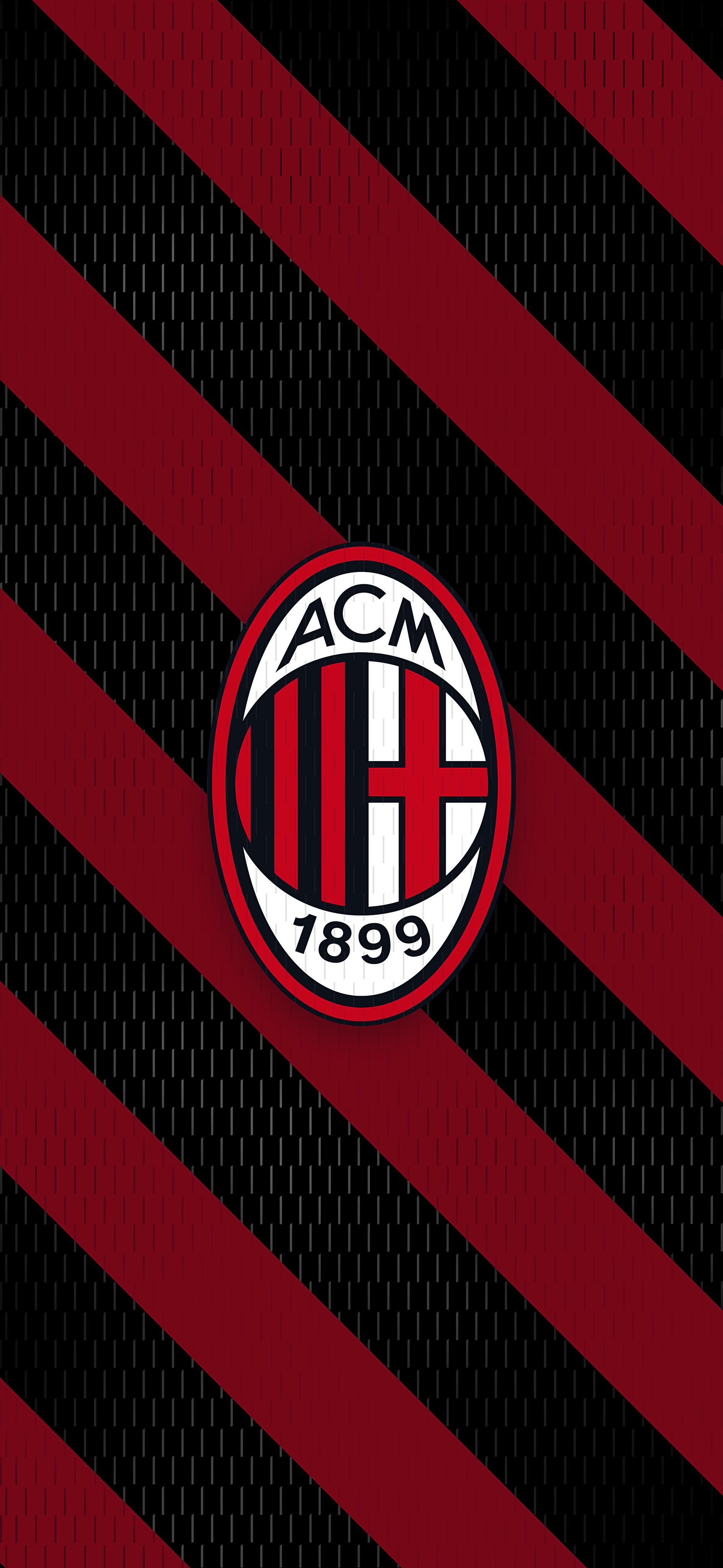 1890x4096 MΛR on X: Logo AC Milan Wallpaper 4K❤️