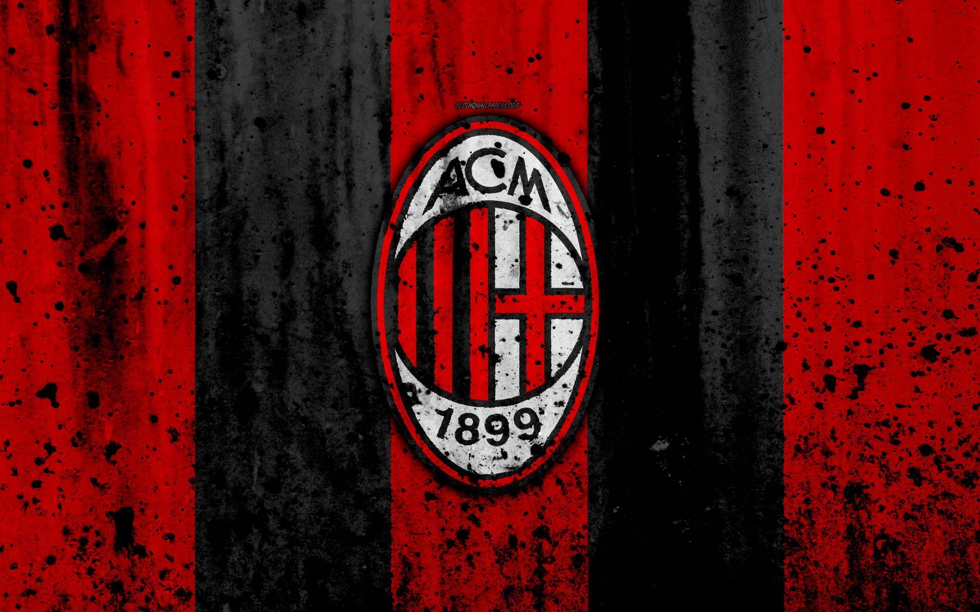 1920x1200 Black Splatter Ac Milan Wallpaper