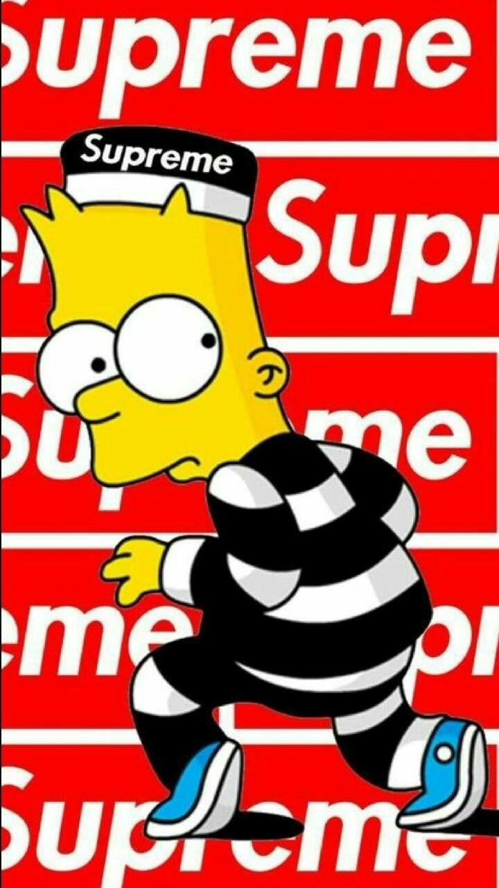 720x1280 Bart Simpson Supreme. Supreme wallpaper, Supreme