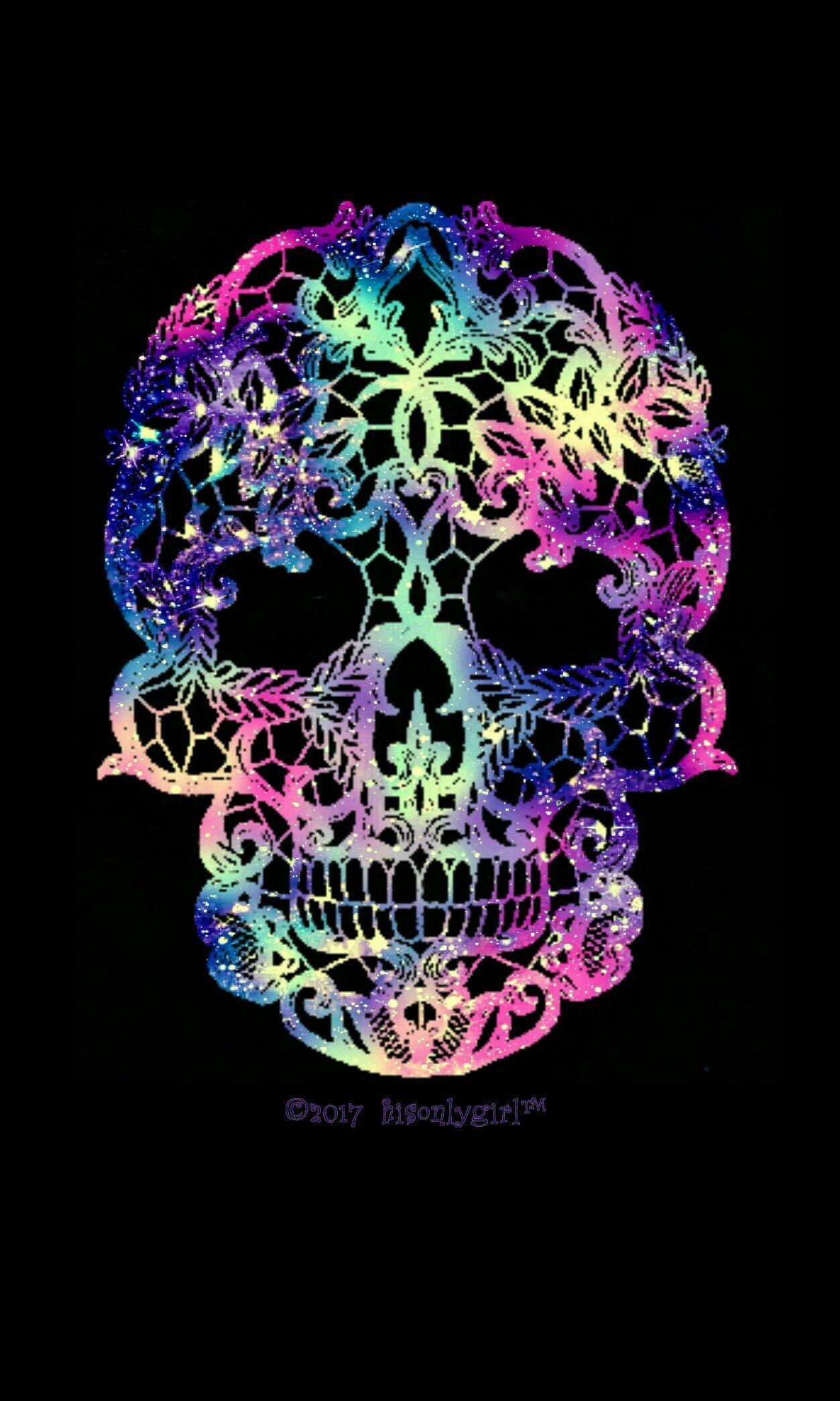 Glitter skull HD wallpapers  Pxfuel