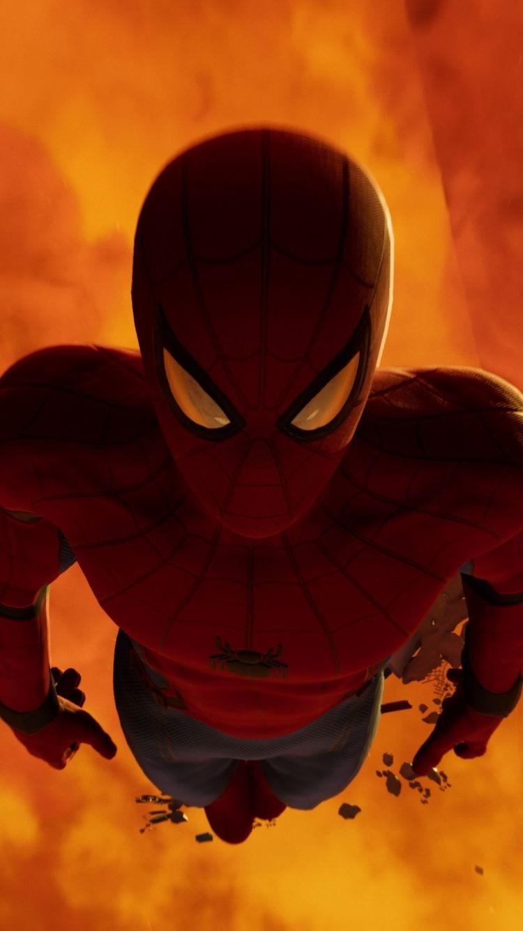 750x1334 Download 750x1334 Wallpaper Video Game, Spider Man Ps Dive