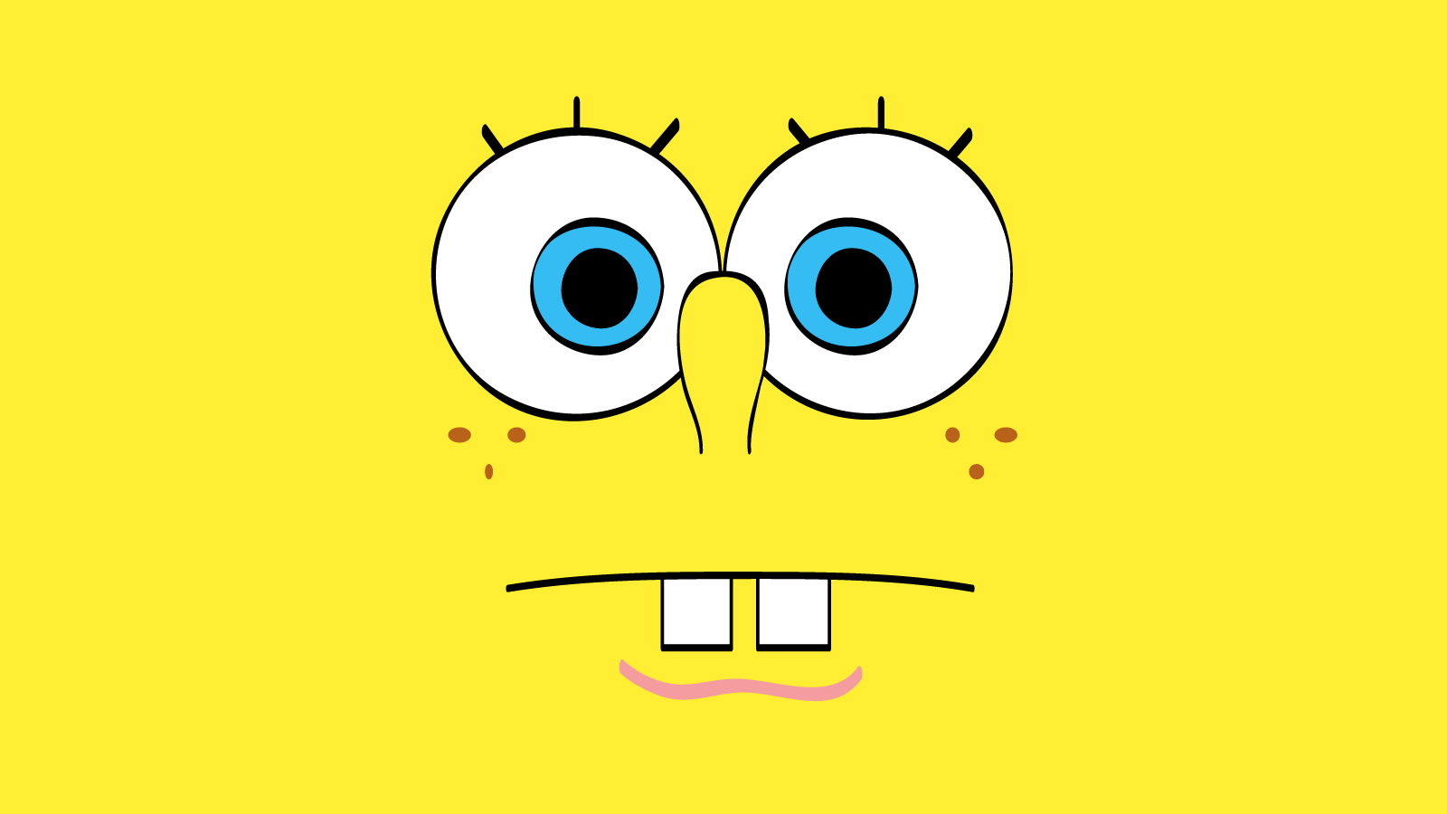 1600x900 wallpaper box: Funny SpongeBob Face HD Wallpaper \ Background