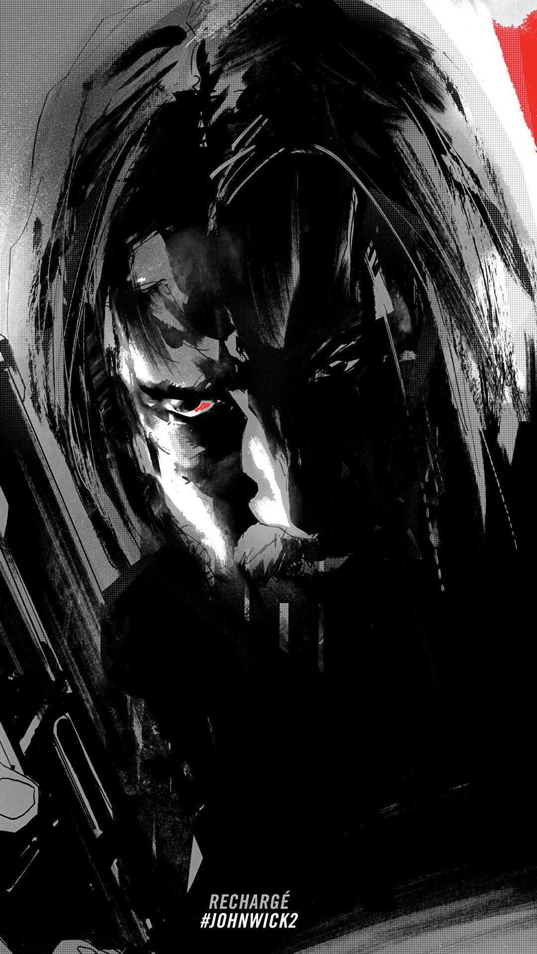 1080x1920 Image John Wick: Chapter 2 Keanu Reeves pistol Men Movies