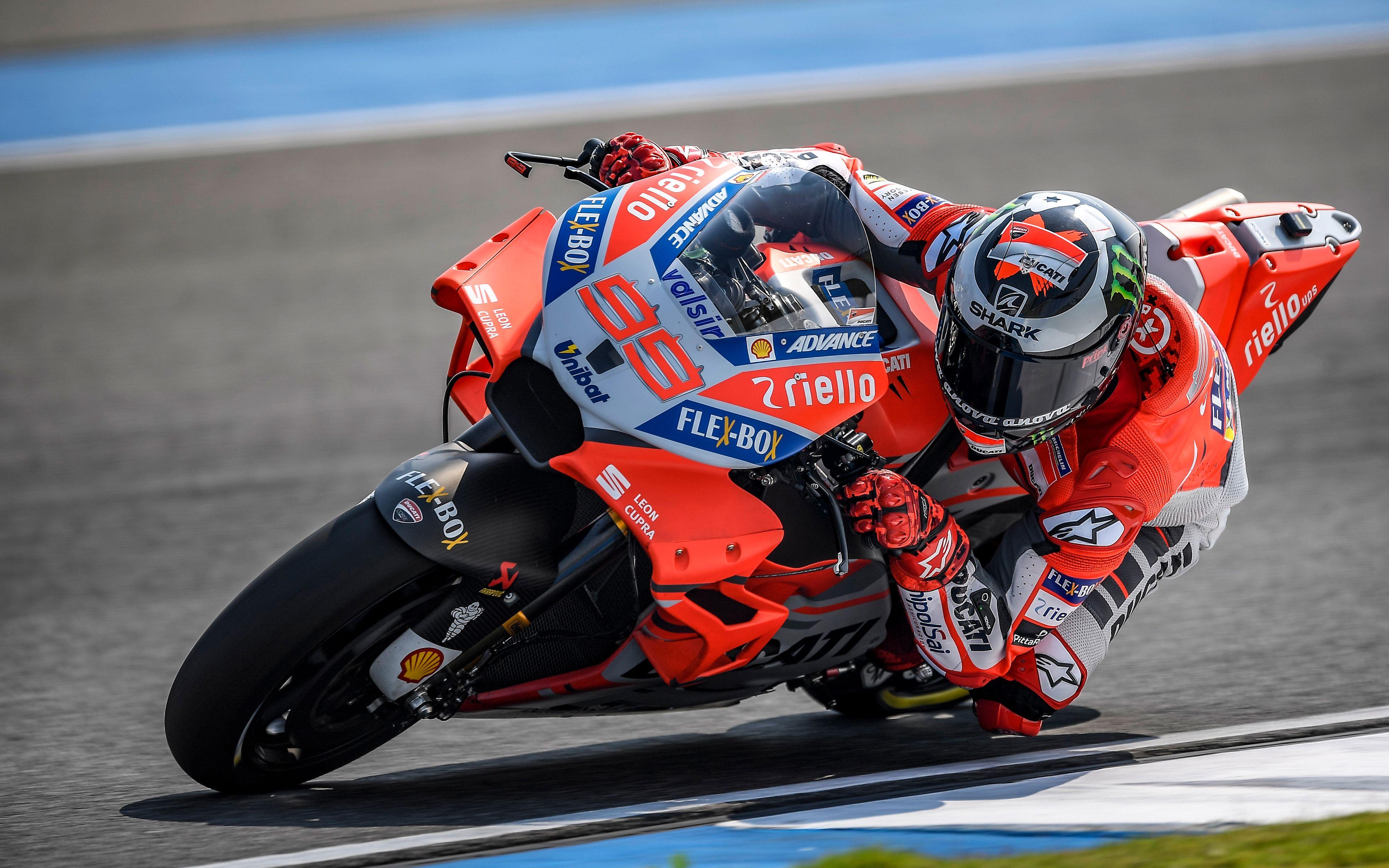 3840x2400 Download wallpaper Jorge Lorenzo, 4k, Buriram, 2018 bikes
