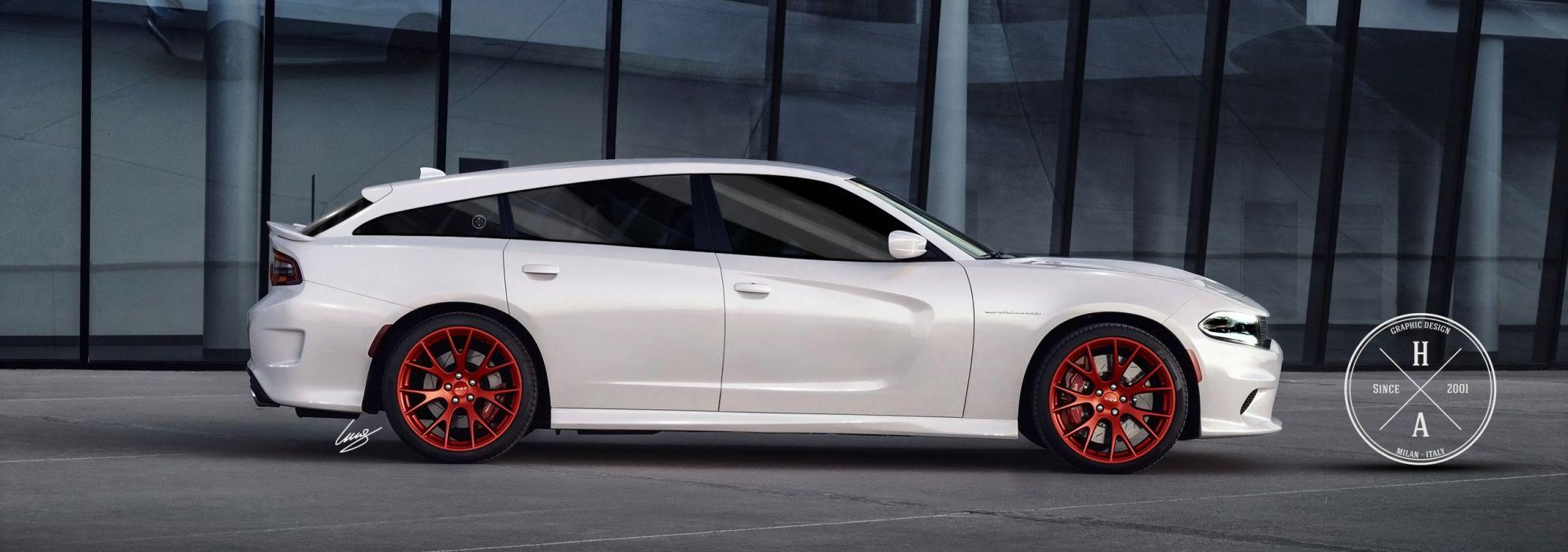 1989x700 Dodge Charger SRT Hellcat Shooting Brake wallpaper