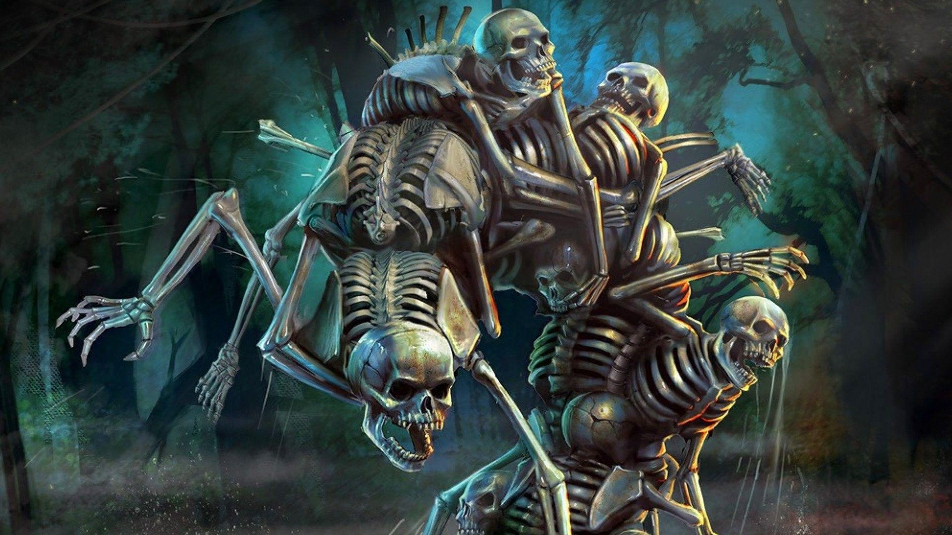 1920x1080 Scary Skeleton Wallpaper