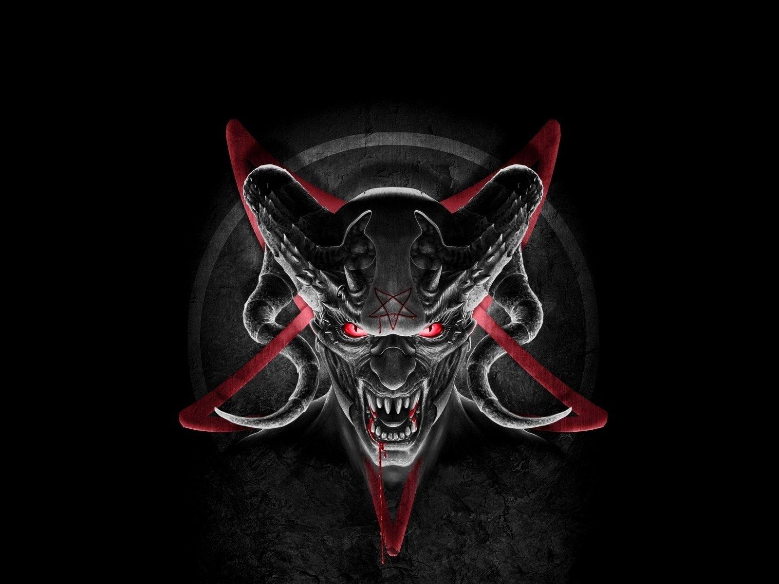 1600x1200 Dark Skull Wallpaper