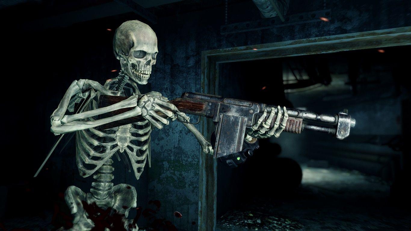 1366x768 Scary Skeleton Wallpaper 4K (1366x768). Wallperio.com™