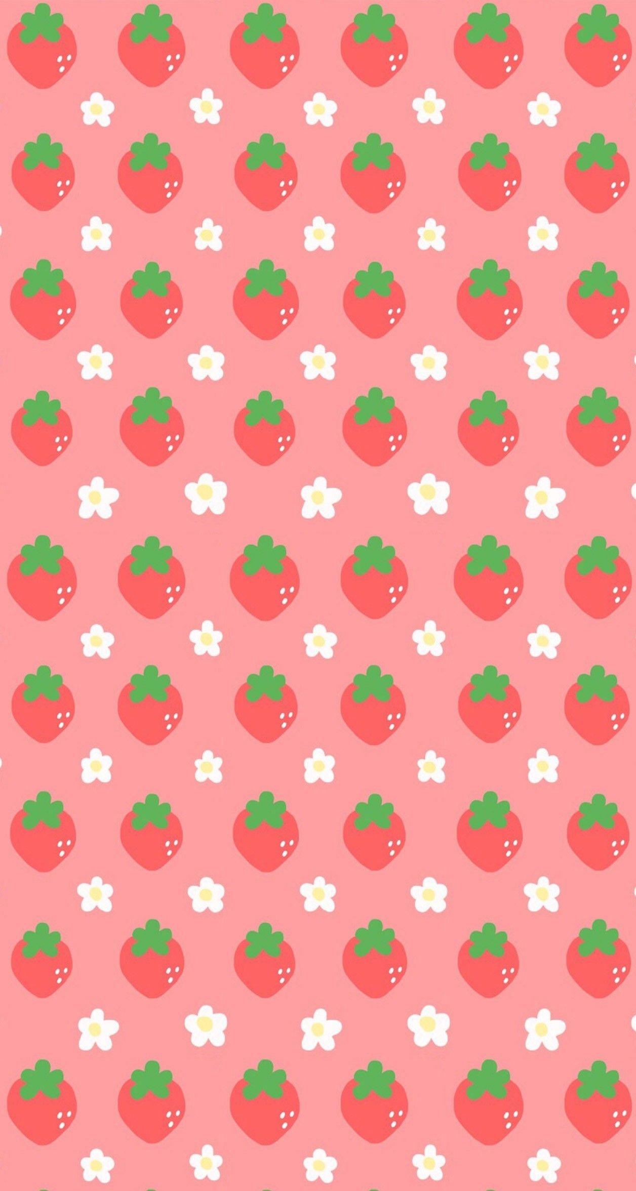 Kawaii Strawberry Wallpapers Top Free Kawaii Strawberry Backgrounds Wallpaperaccess