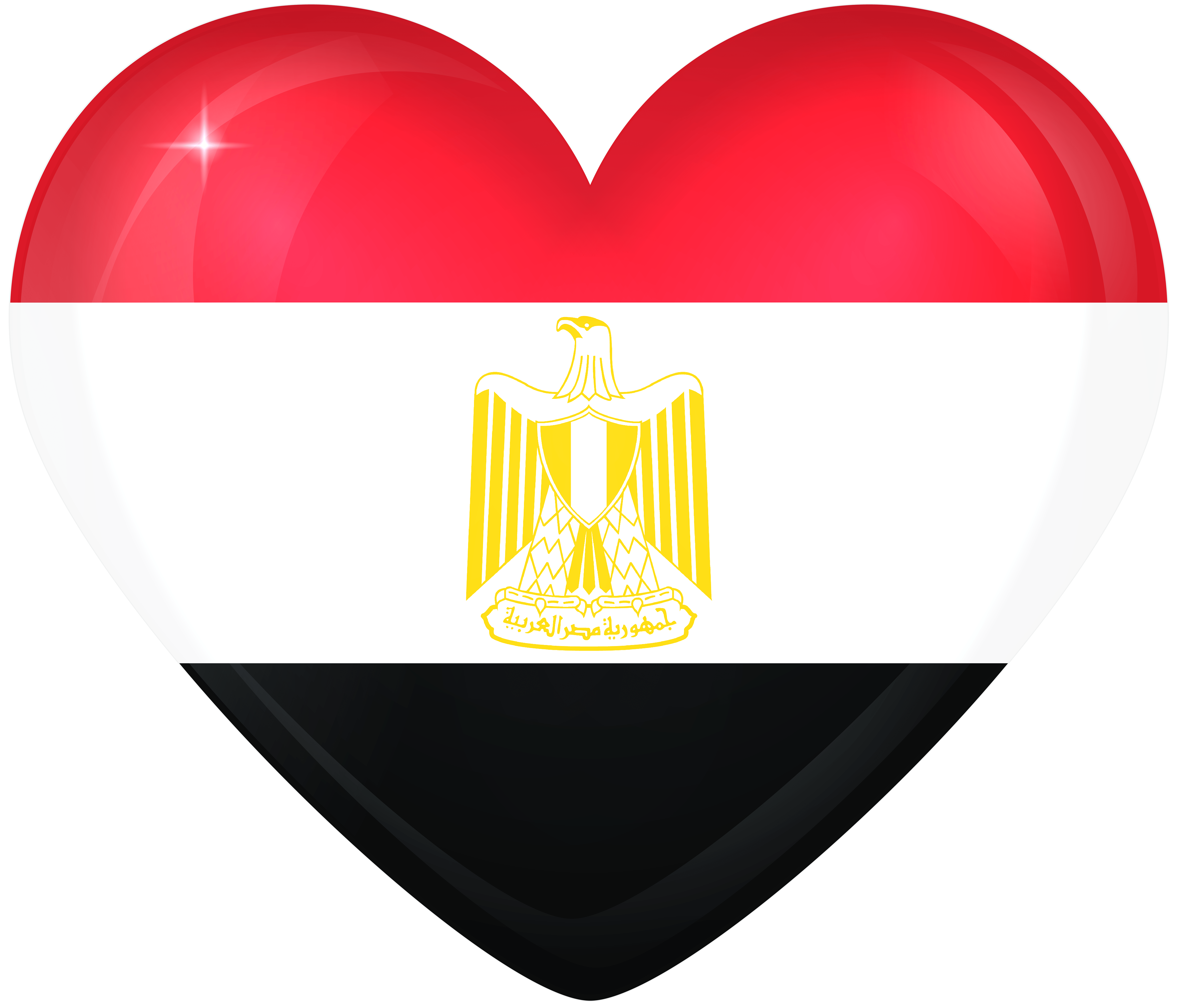6000x5106 Egypt Large Heart Flag
