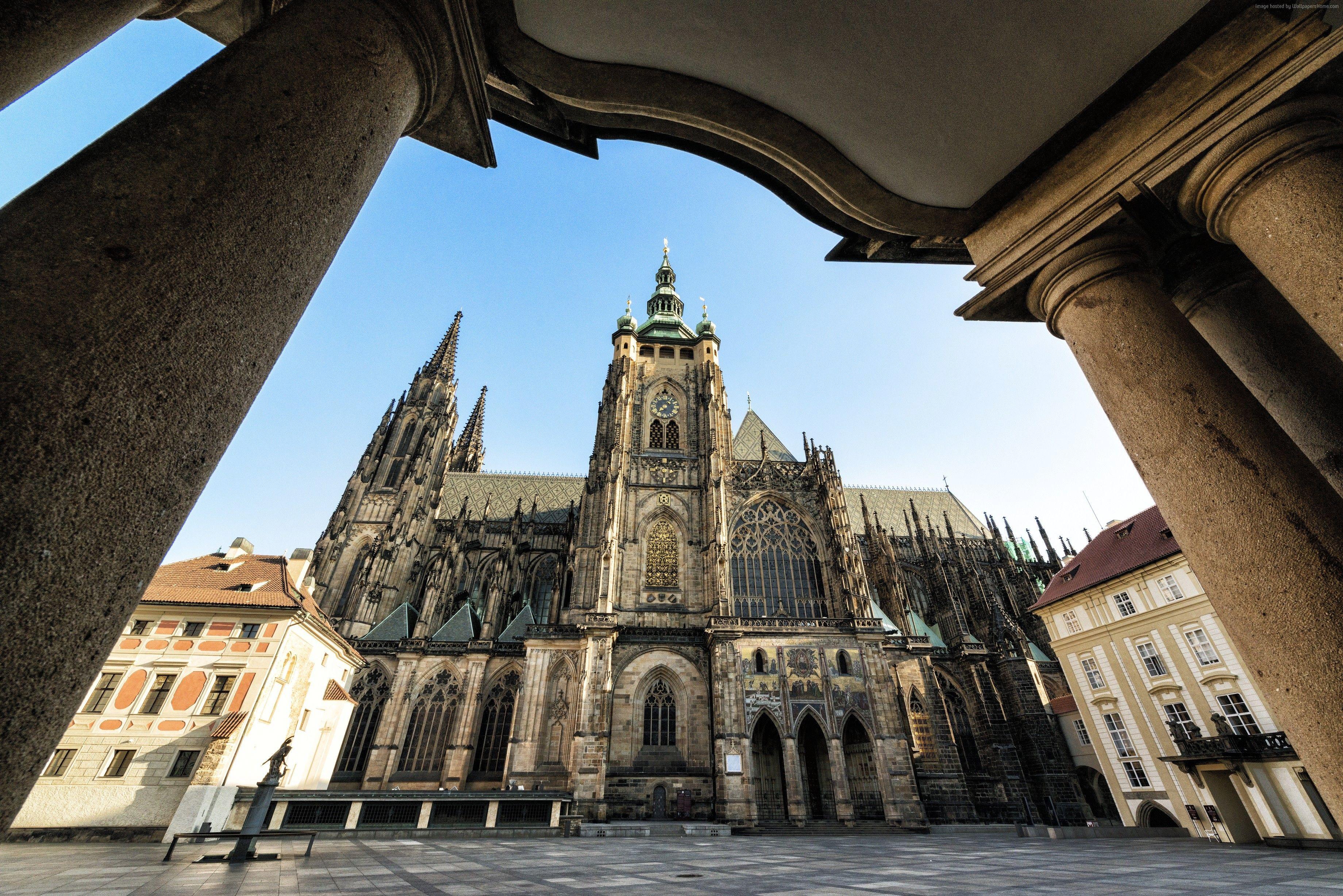 3680x2456 Wallpaper Cathedral of St Vitus, Prague, Castle, Czech Republic