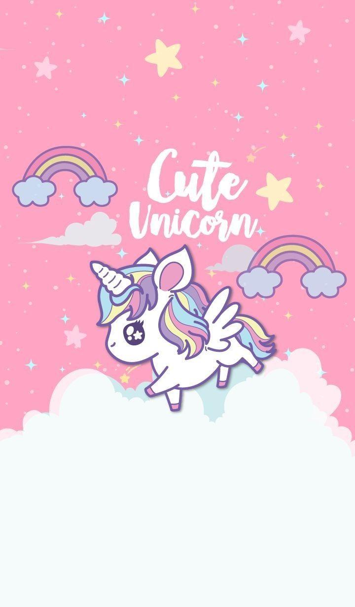 720x1232 Cute iPhone Glitter Unicorn Wallpaper
