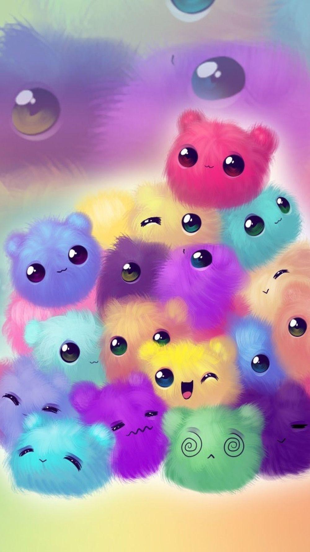 1000x1778 Cute Girly Wallpaper Unicorn Fluff Ball, HD Wallpaper