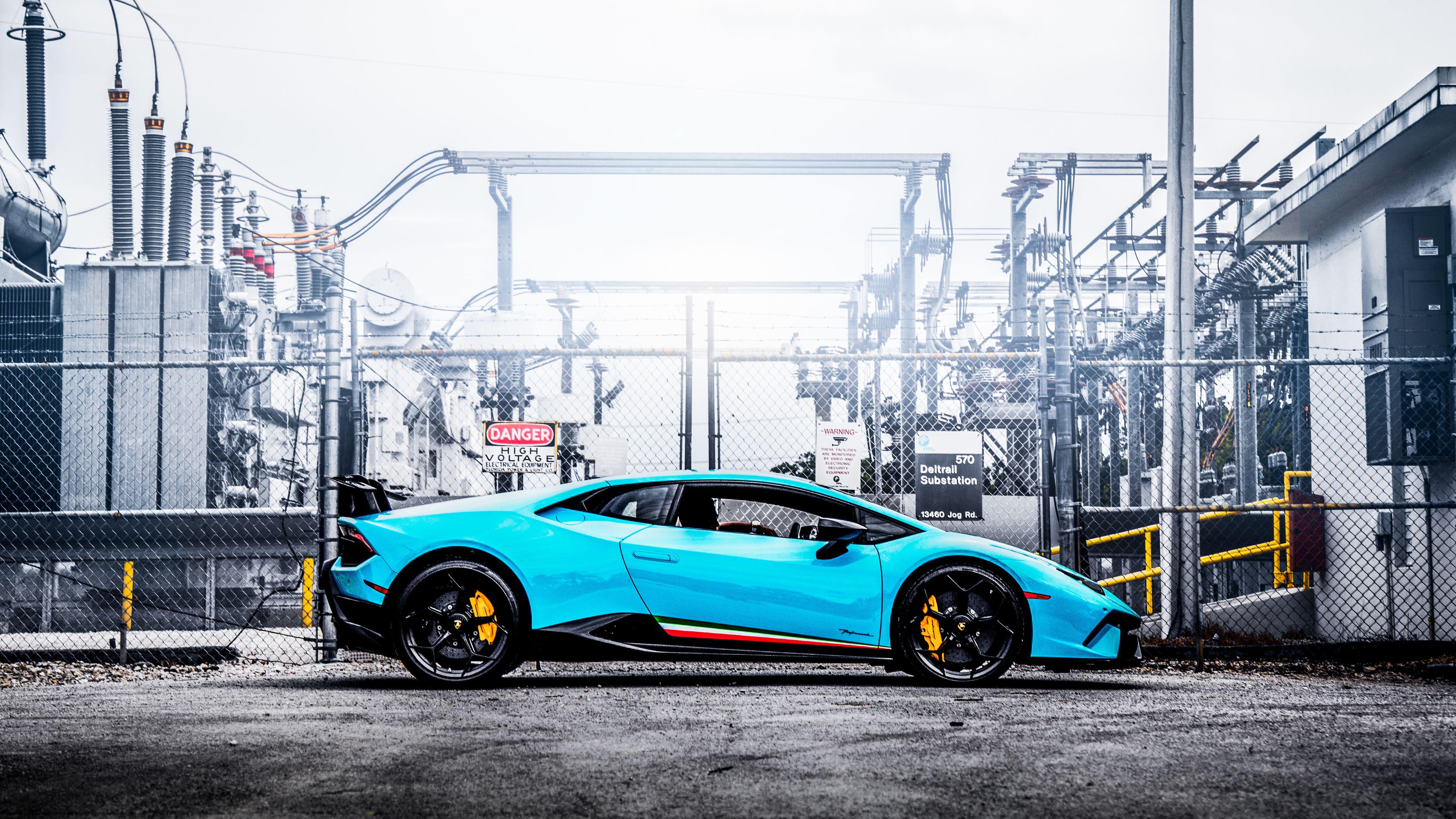 3840x2160 Wallpaper 4k Lamborghi Huracan Perfomante 2018 5k 2018 cars