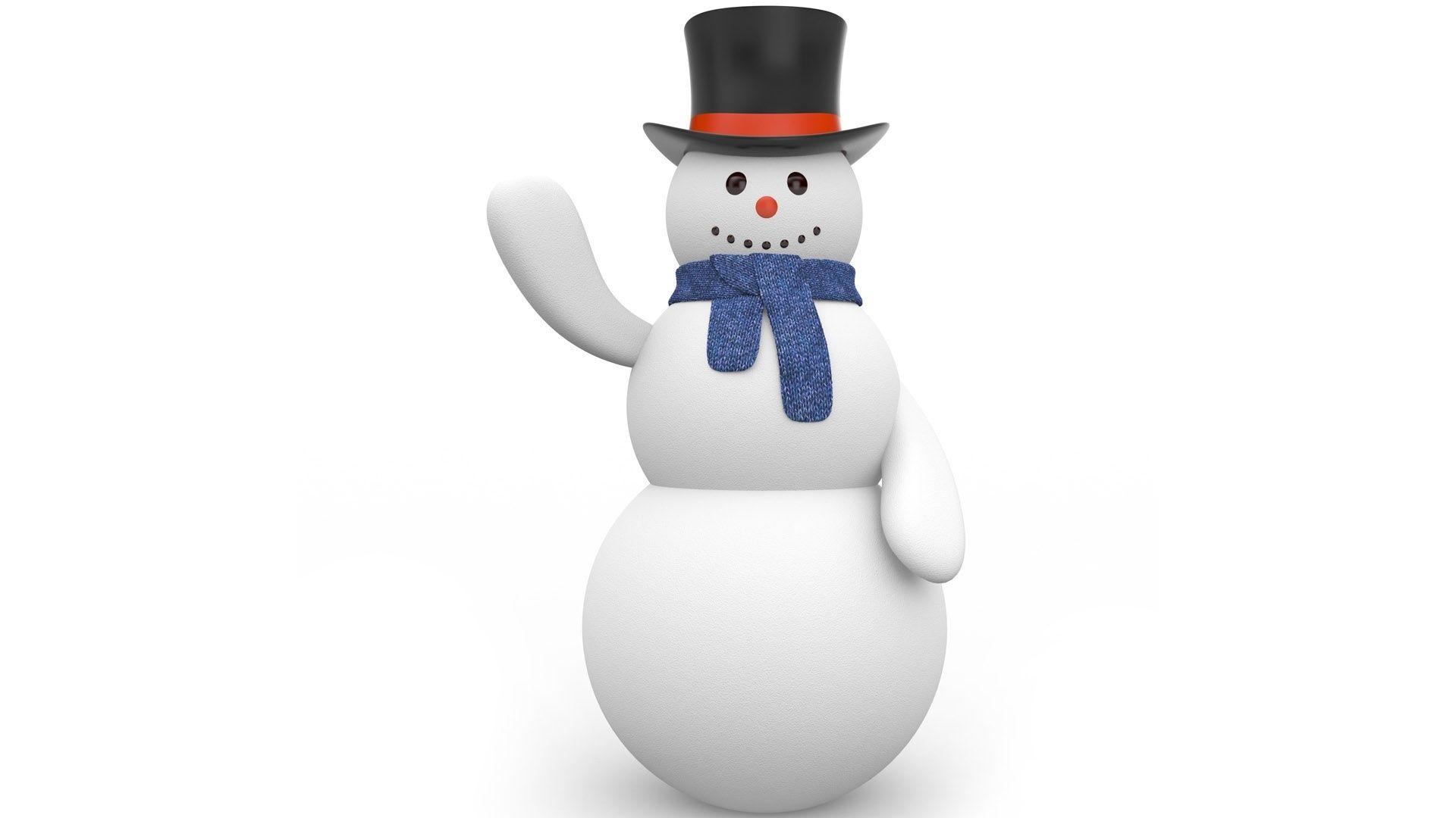 1920x1080 Simple snowman wallpaper. Simple snowman