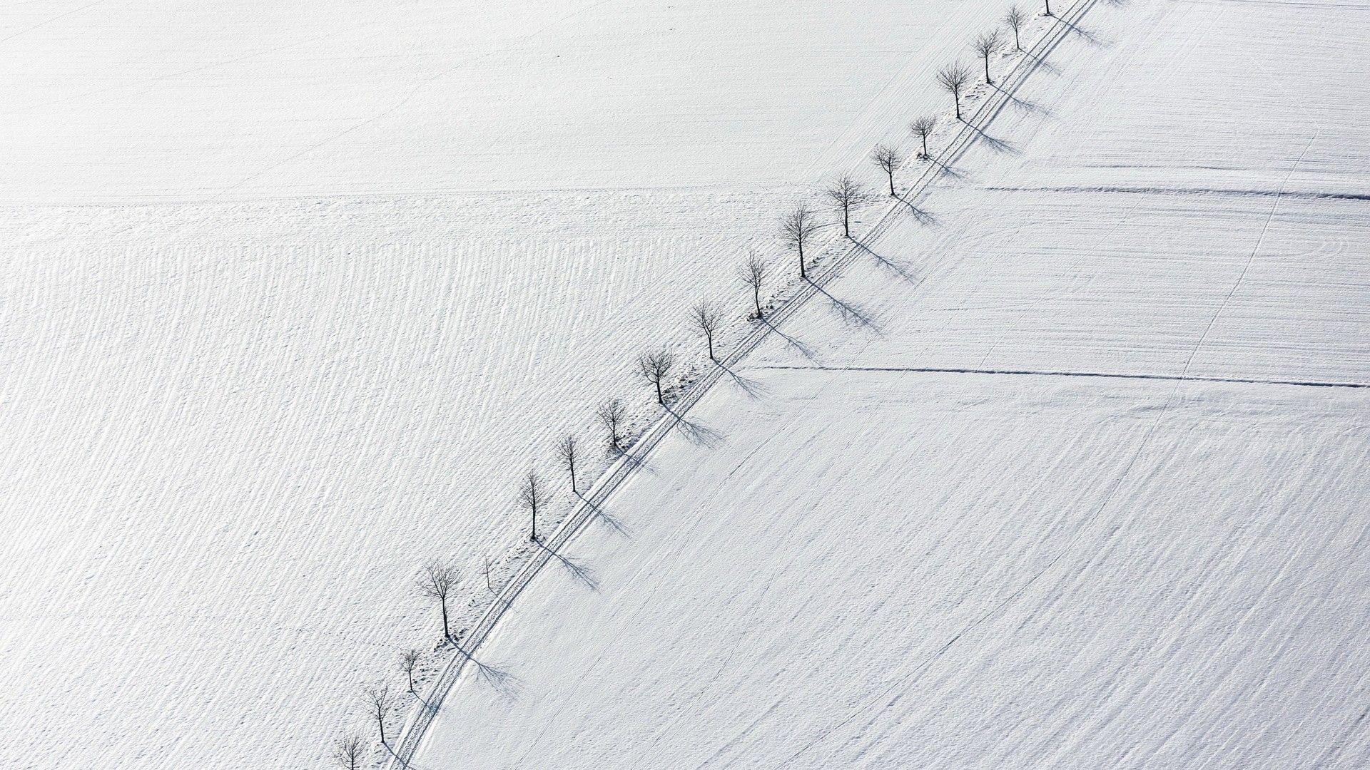 1920x1080 #nature #field #shadow #road #simple #white #dead