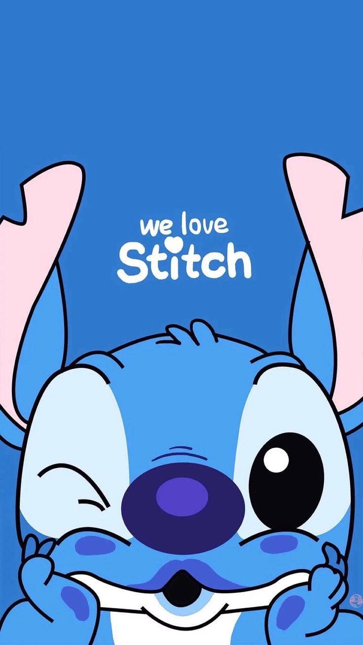 736x1308 We Love Lilo And Stitch Wallpaper