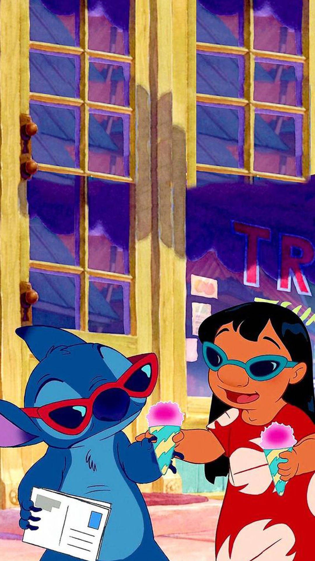 1080x1920 Lilo And Cute Stitch Wallpaper