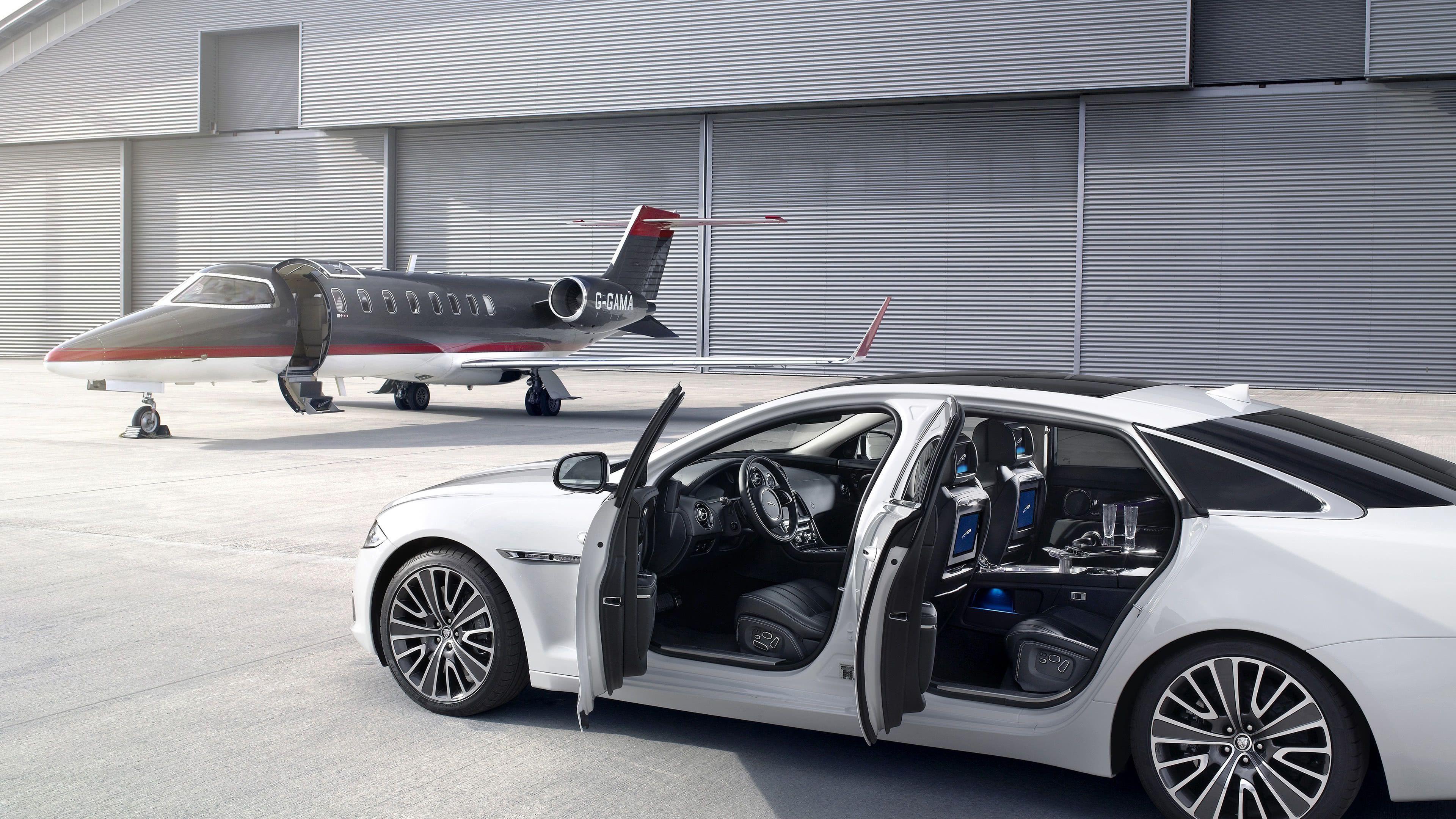 3840x2160 Jaguar XJ L Special White Edition UHD 4K Wallpaper