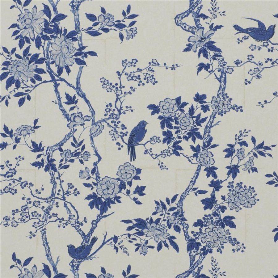 900x900 RALPH LAUREN HOME WALLPAPER MARLOWE FLORAL, PORCELAIN