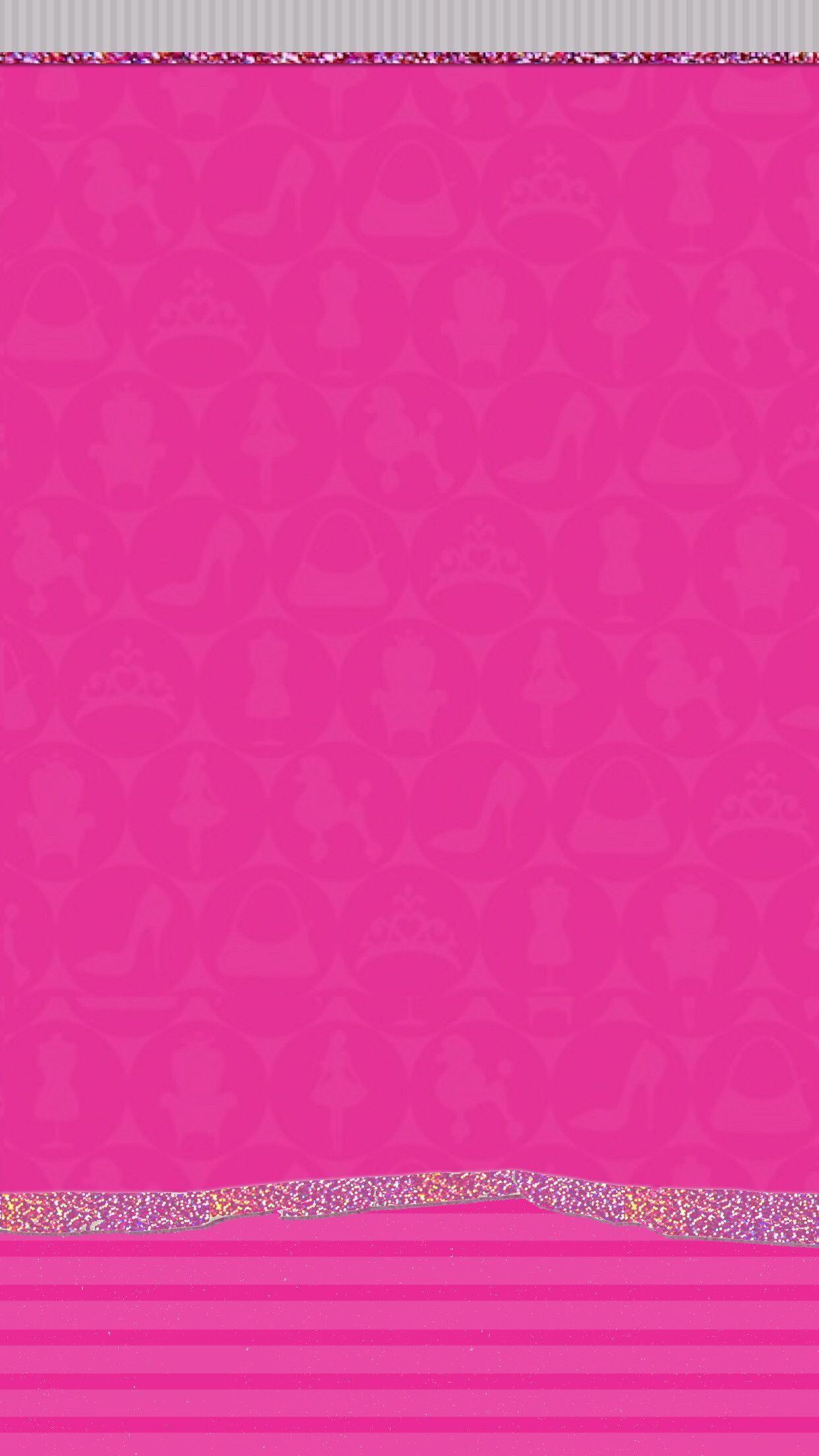 1242x2208 Barbie Nền màu hồng
