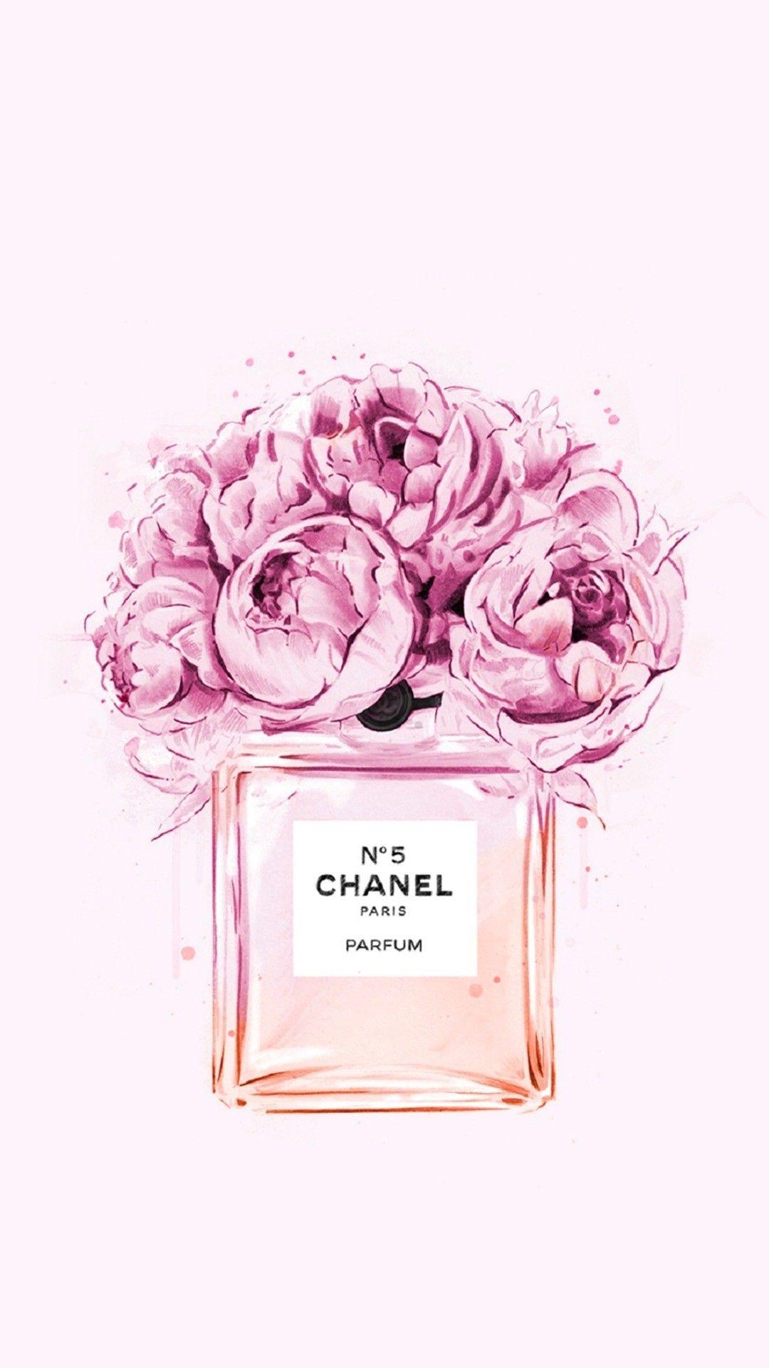 Hình nền Chanel màu hồng 1080x1920