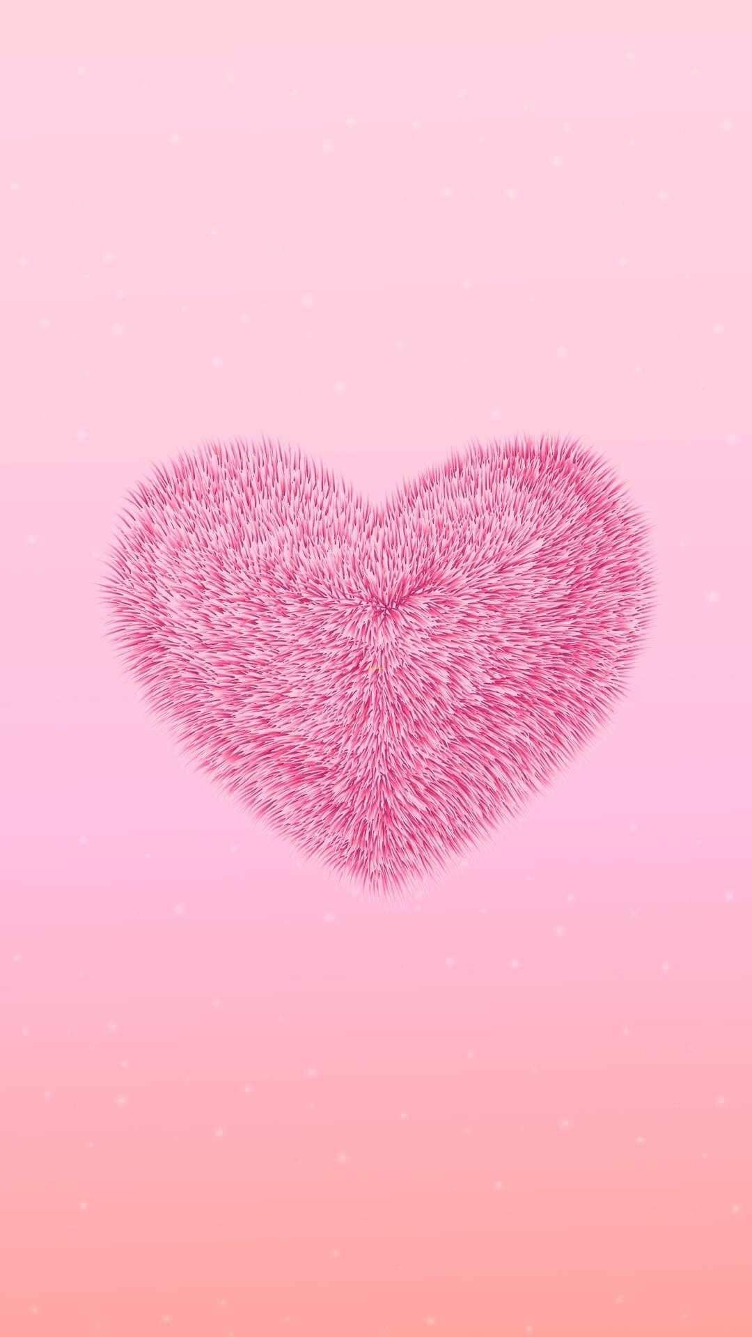 Premium Photo  Pink heart wallpapers that will make you smile