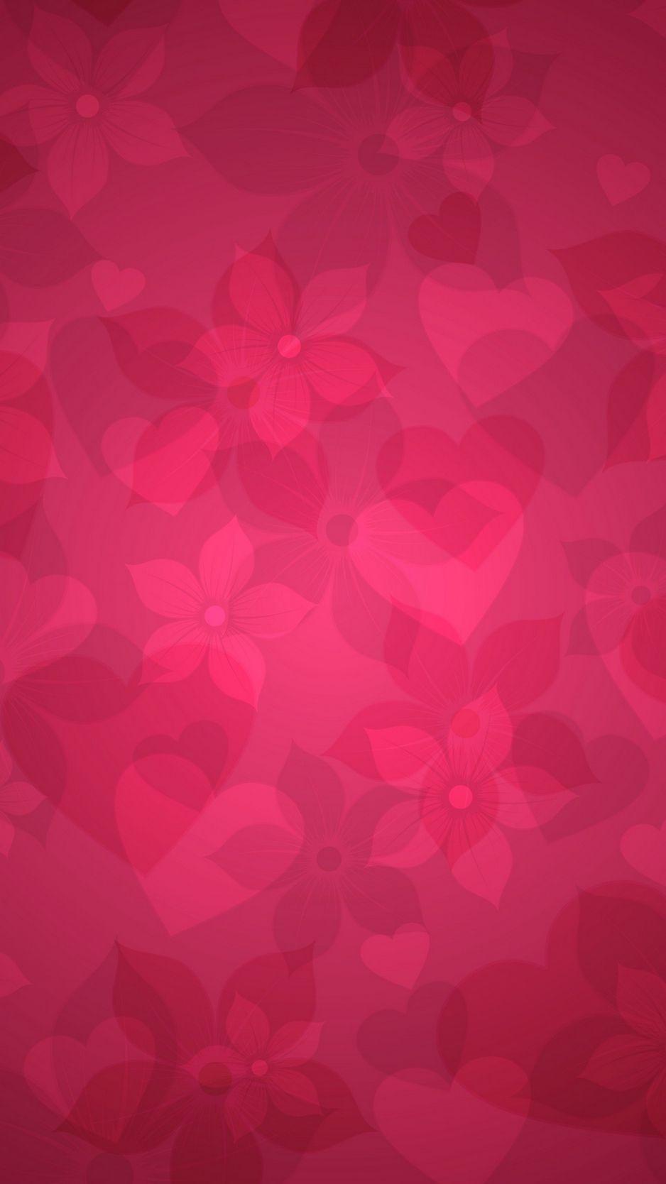 938x1668 Download wallpaper 938x1668 texture, pink, heart, hearts