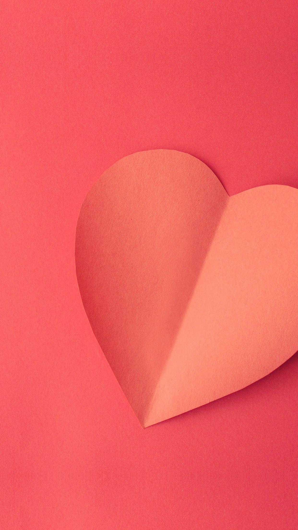 1242x2208 iPhone 8 wallpaper. love pink heart