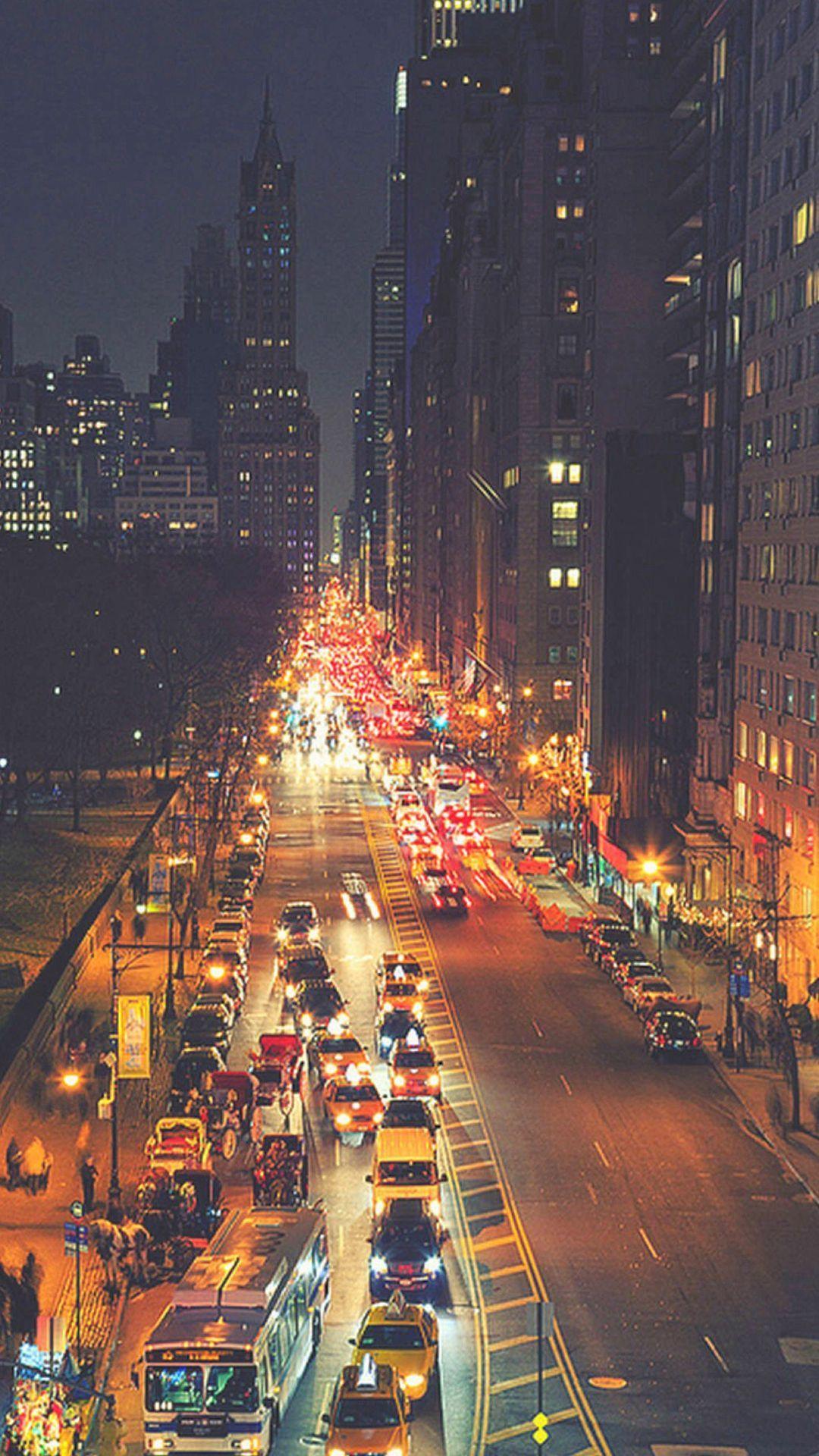 New York Night Iphone Wallpapers Top Free New York Night Iphone Backgrounds Wallpaperaccess
