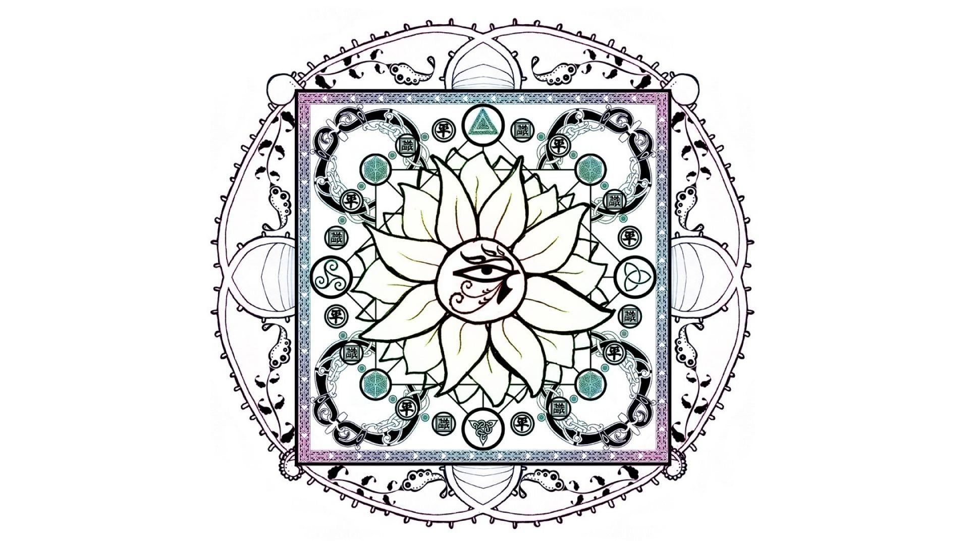 1920x1080 Mandala eye of horus michael plaster wallpaper