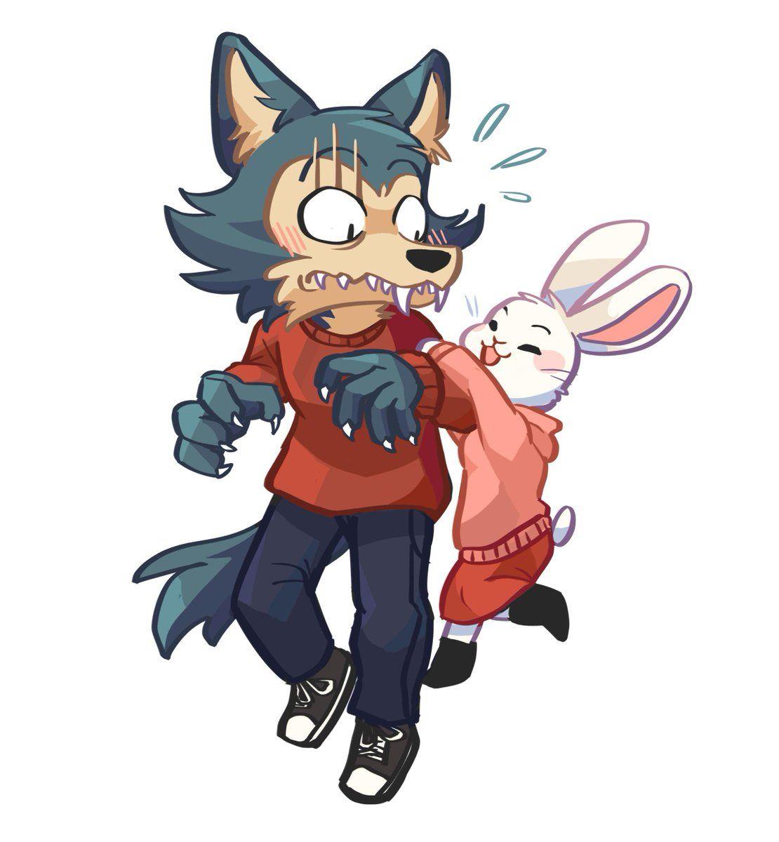 1110x1200 legosi and haru #BEASTARS Tweet added