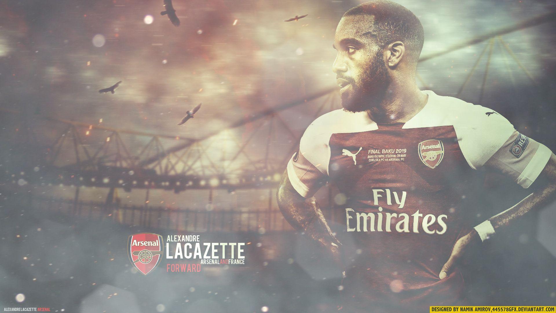 1920x1080 Wallpaper of Alexandre Lacazette, Arsenal F.C., French