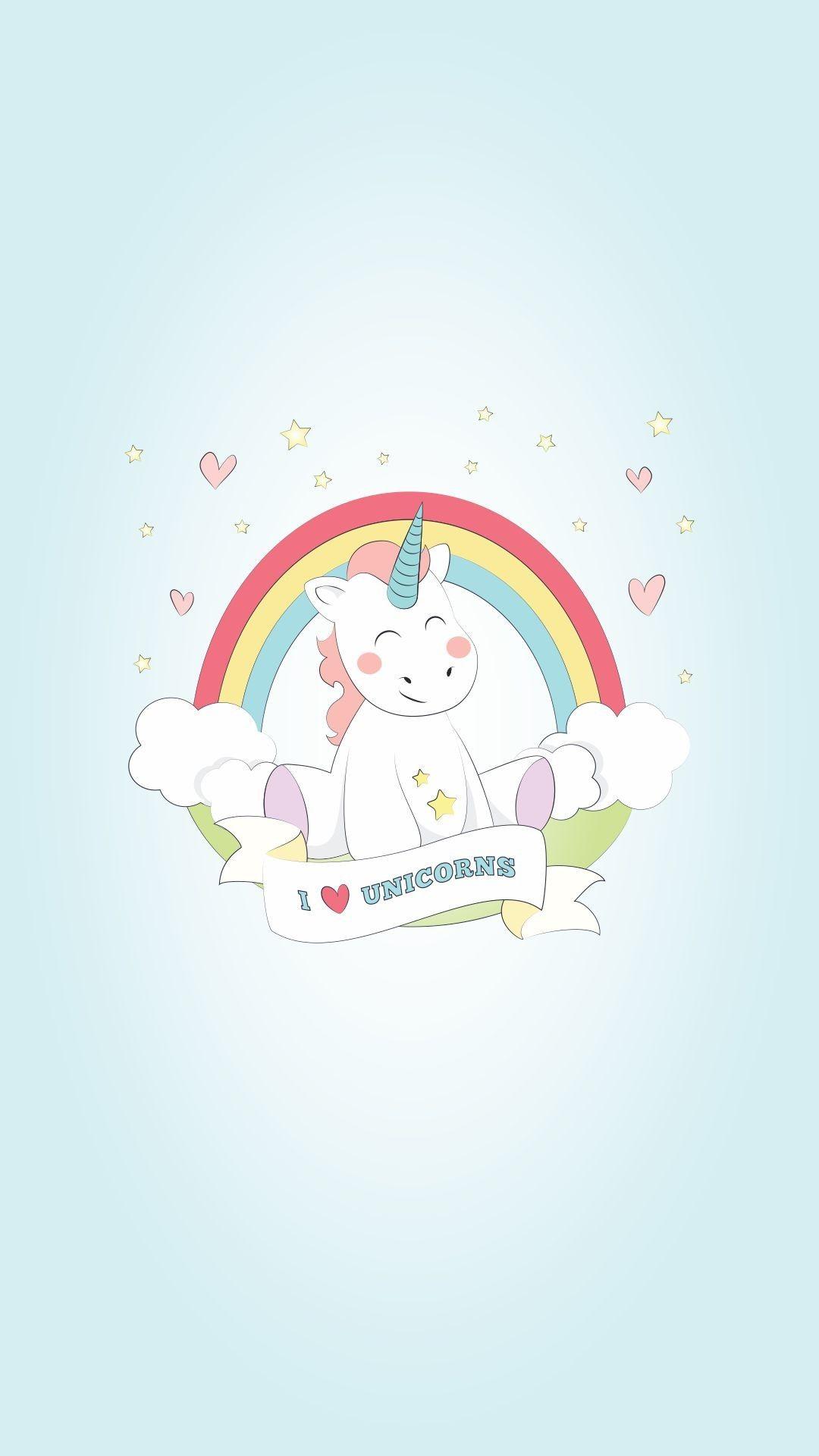 1080x1920 Little Princess And Unicorn Wallpaper Wallpaper iPhone