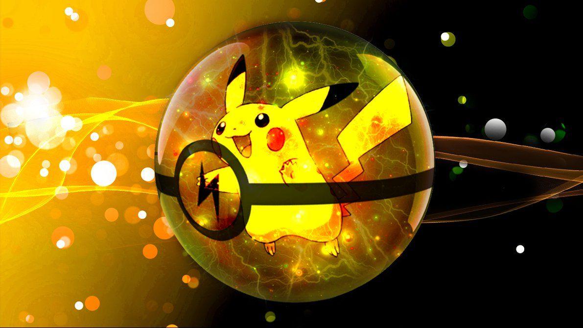 pokemon ball and pikachu