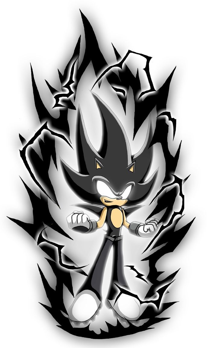 693x1153 Hyper Sonic Black (Aura). Cartoons dancing, Amy the hedgehog, Dragon ball