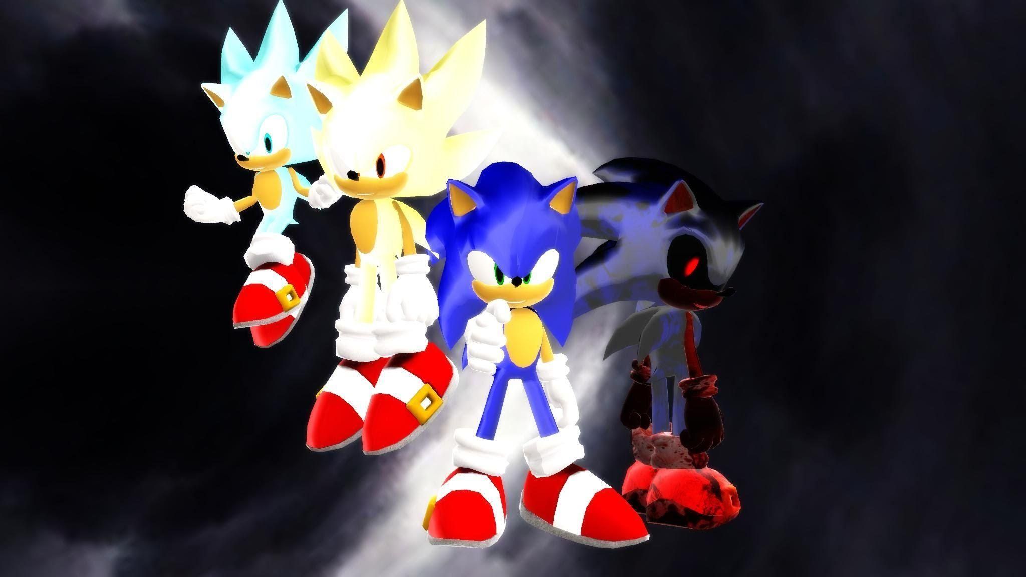 2048x1152 Hyper Dark Sonic Wallpaper