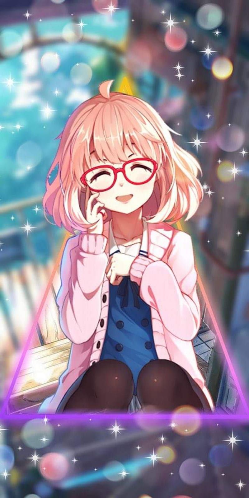 800x1600 Mirai kuriyama, anime, kyoukai no